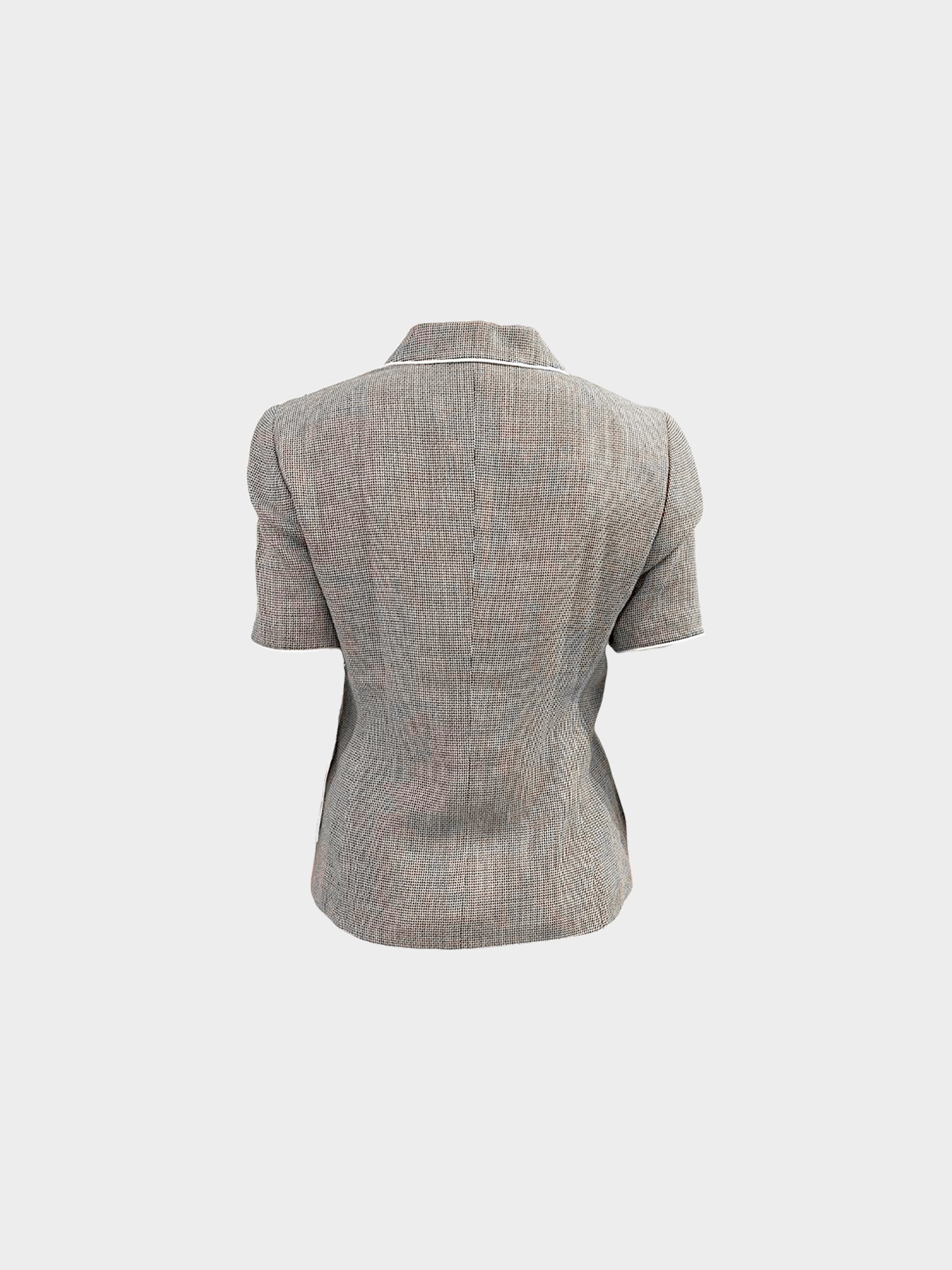 Burberry 2010s Houndstooth ShortSleeve Jacket