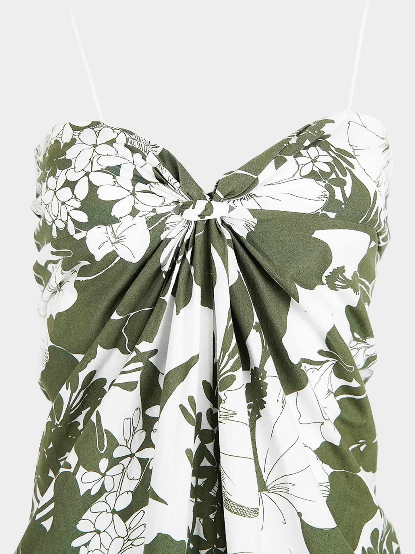 Miu Miu SS 2003 Green and White Floral Print Dress