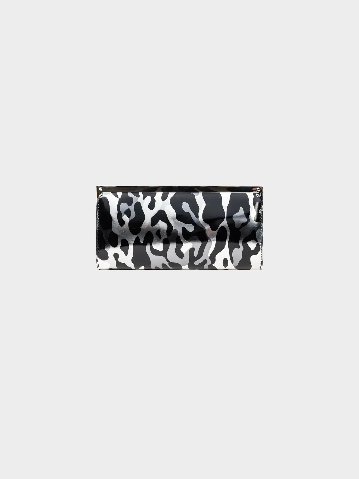 Jimmy Choo 2010s Camille Camoleo Print Patent Leather Clutch