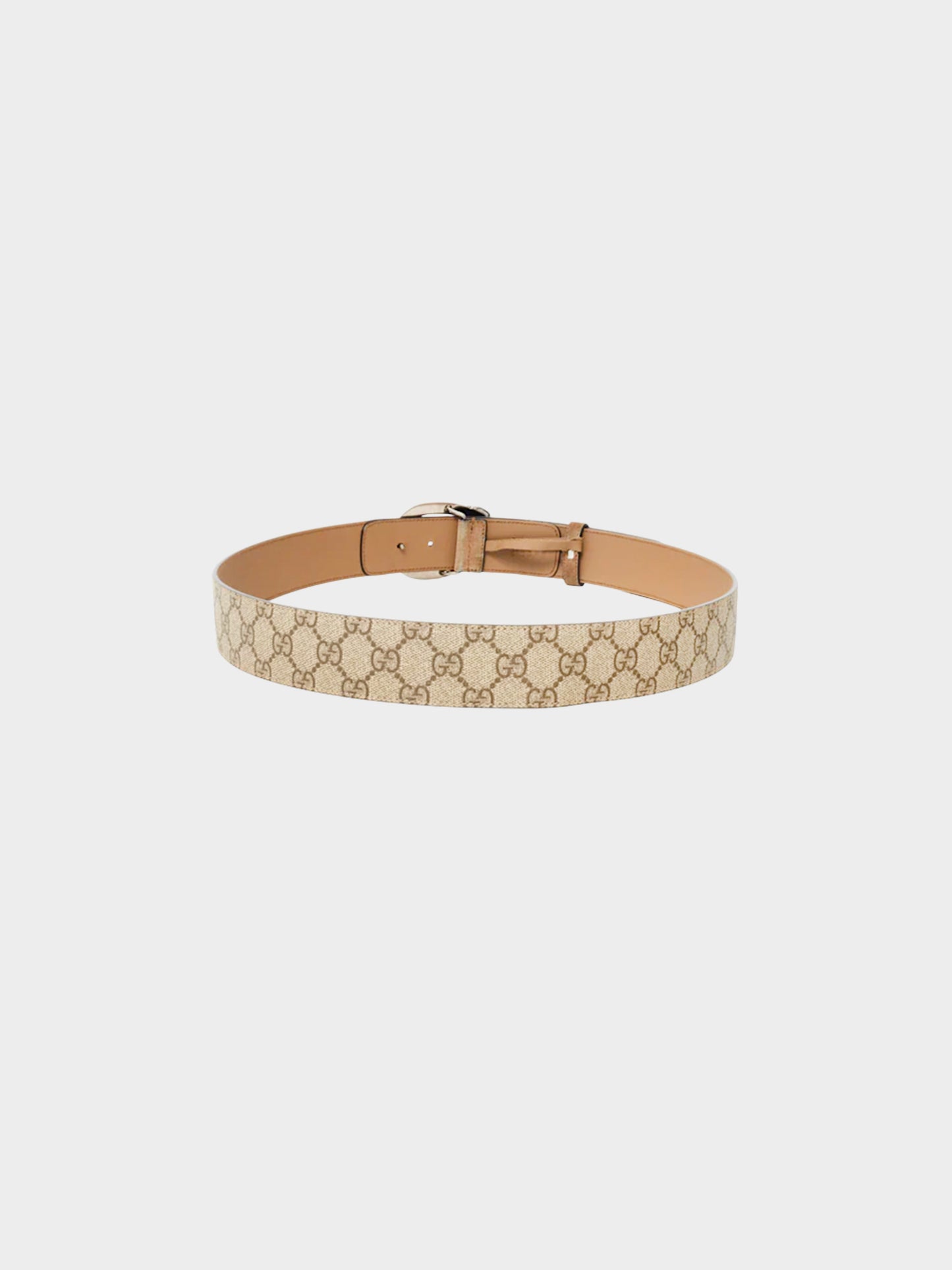 Gucci 2010s Beige GG Supreme Monogram Dionysus Belt