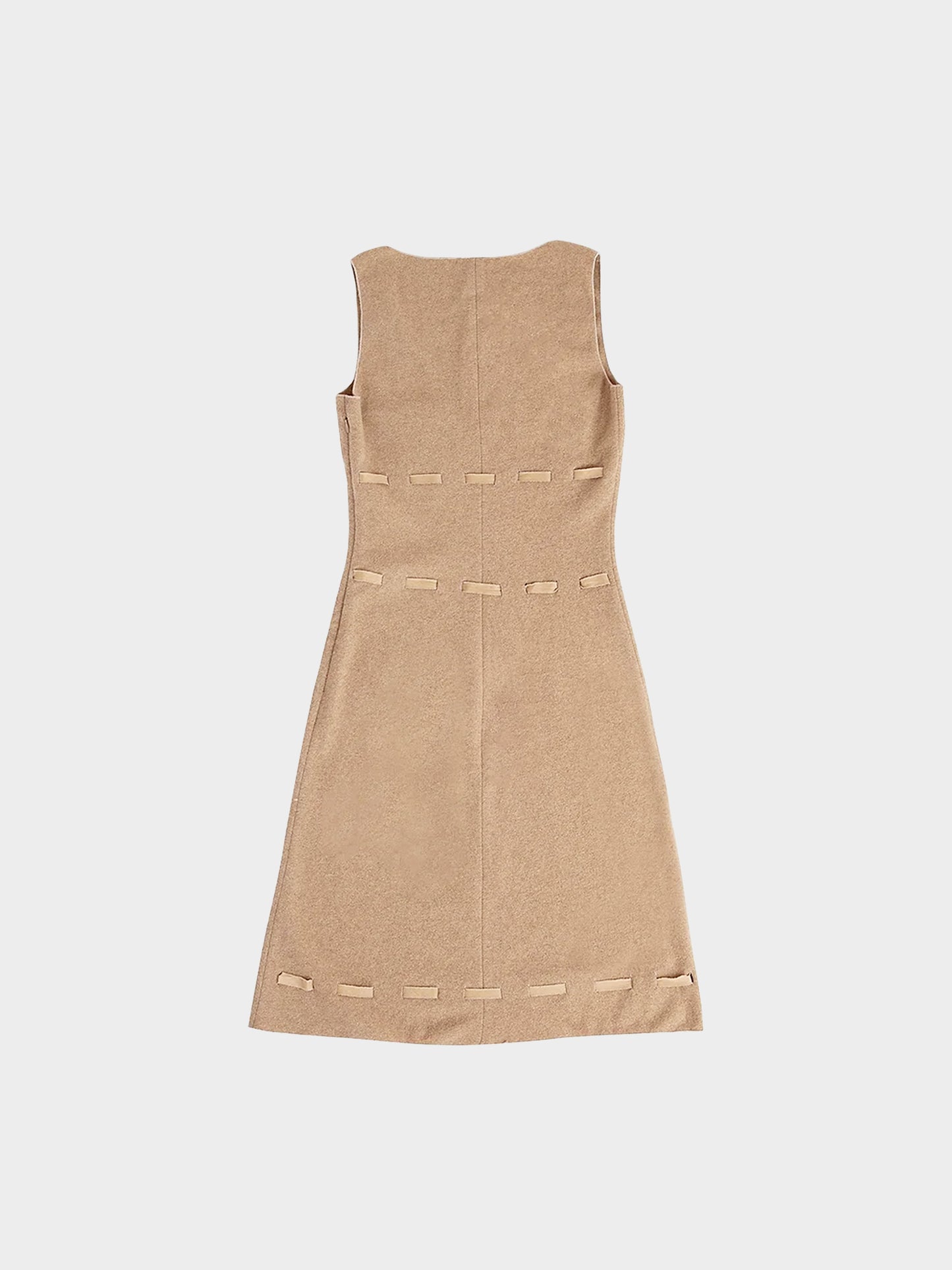 Miu Miu FW 1999 Beige Virgin Wool Blend Dress