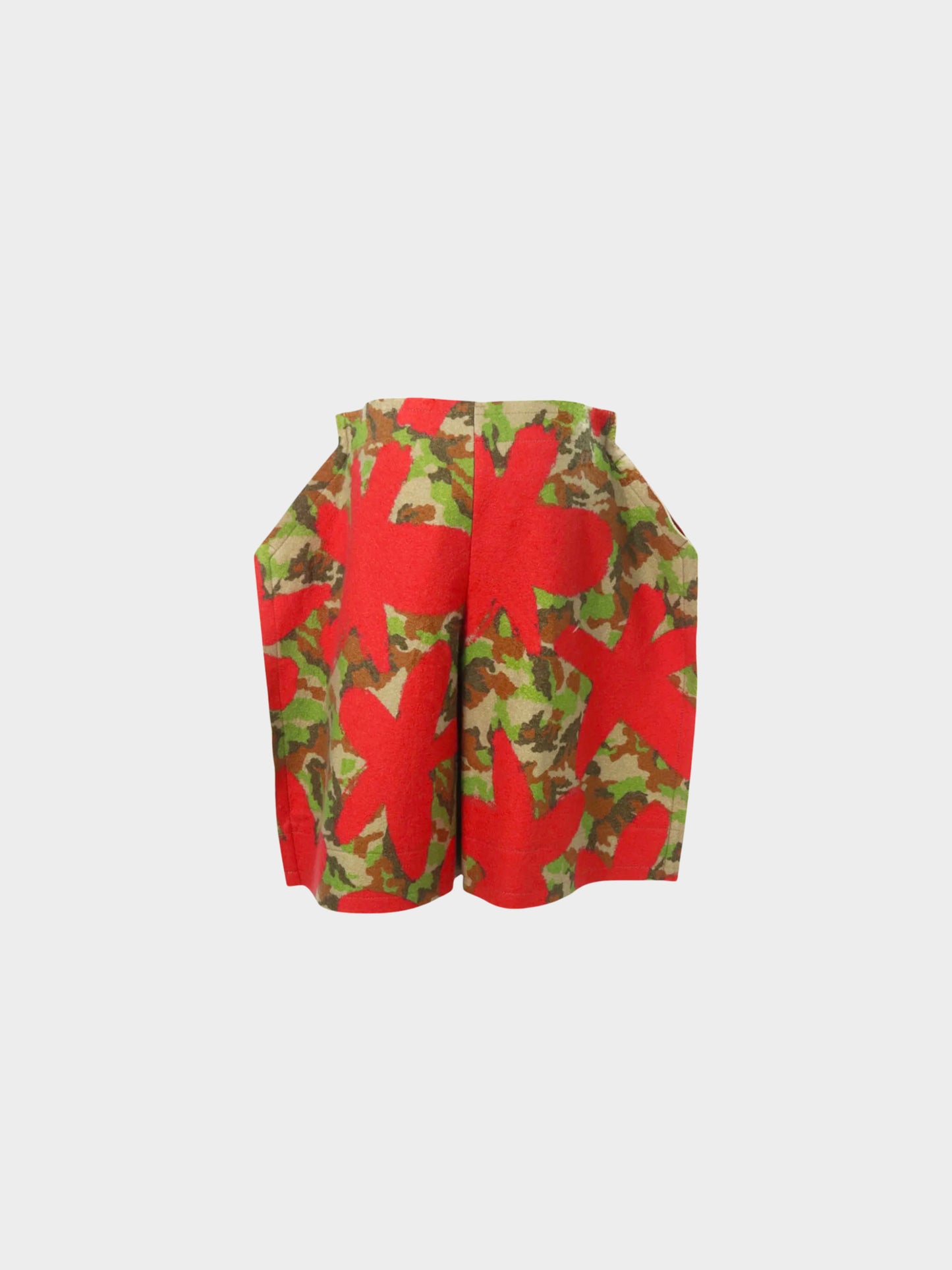Comme des Garçons AW 2012 Floral and Camouflage Felted Shorts