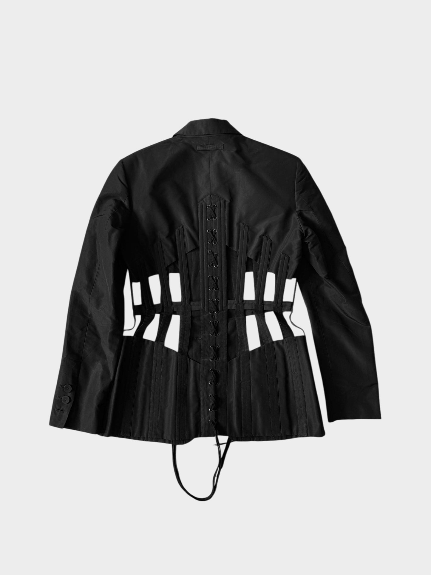 Jean Paul Gaultier SS 1989 Black Cage Corset Jacket