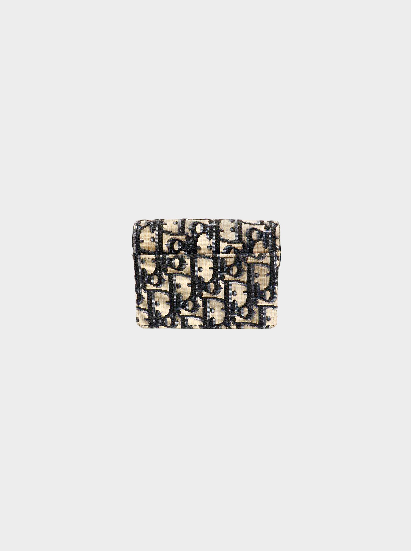 Christian Dior 2020 Oblique Canvas Saddle Card Case