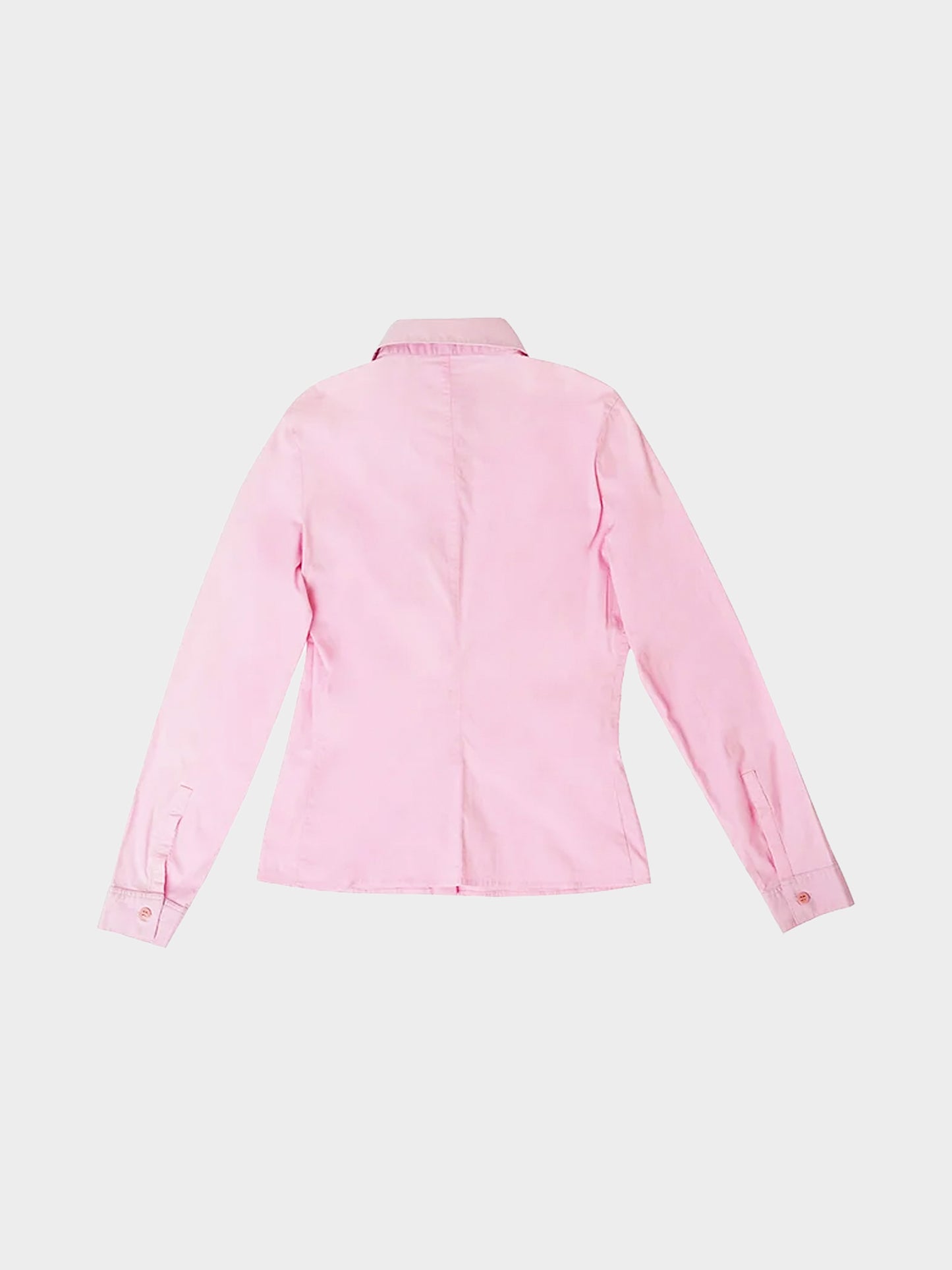Miu Miu SS 2000 Runway Pink Classic Collar Shirt