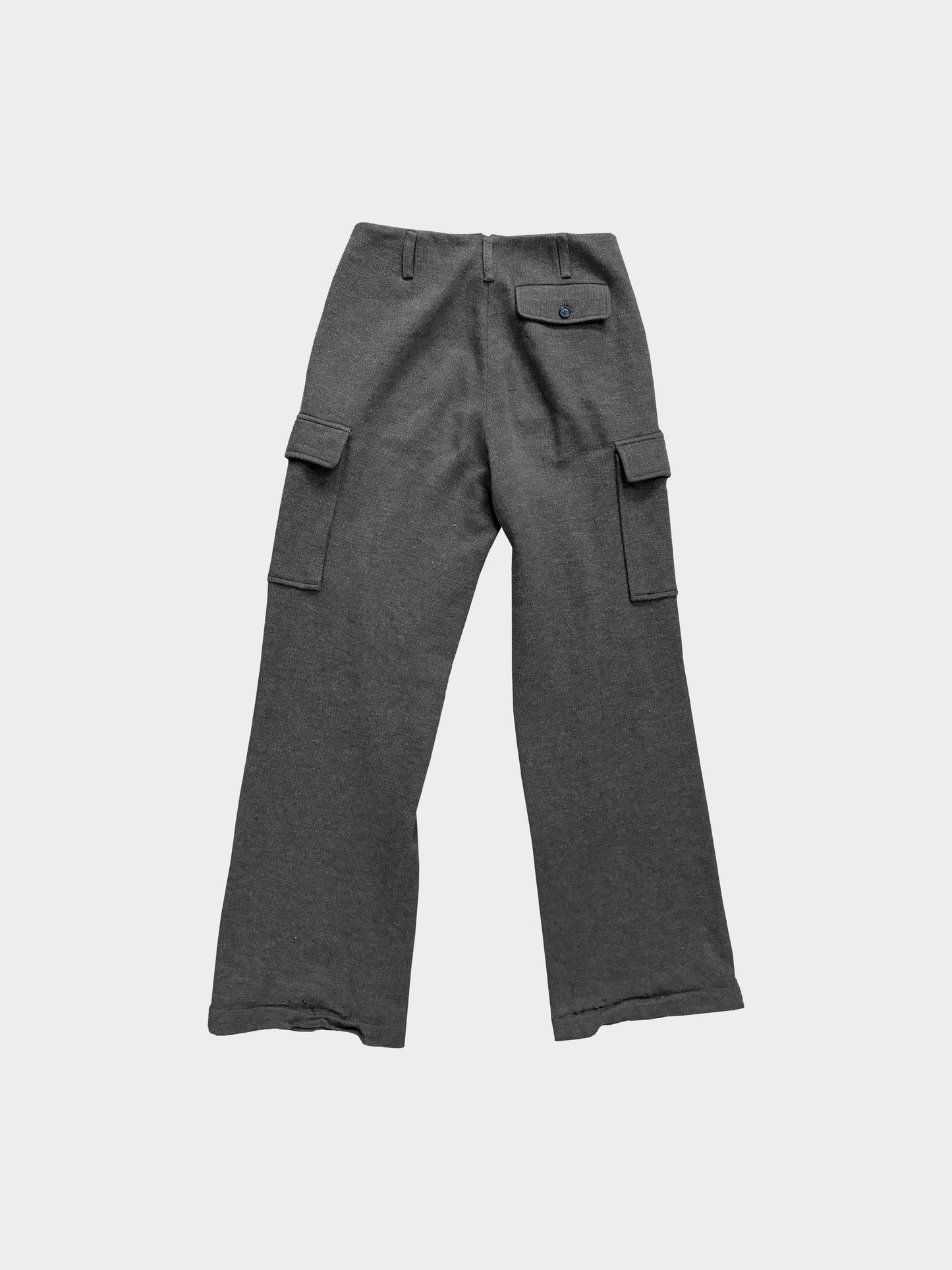 Prada 2010s Grey Wool Cargo Pants