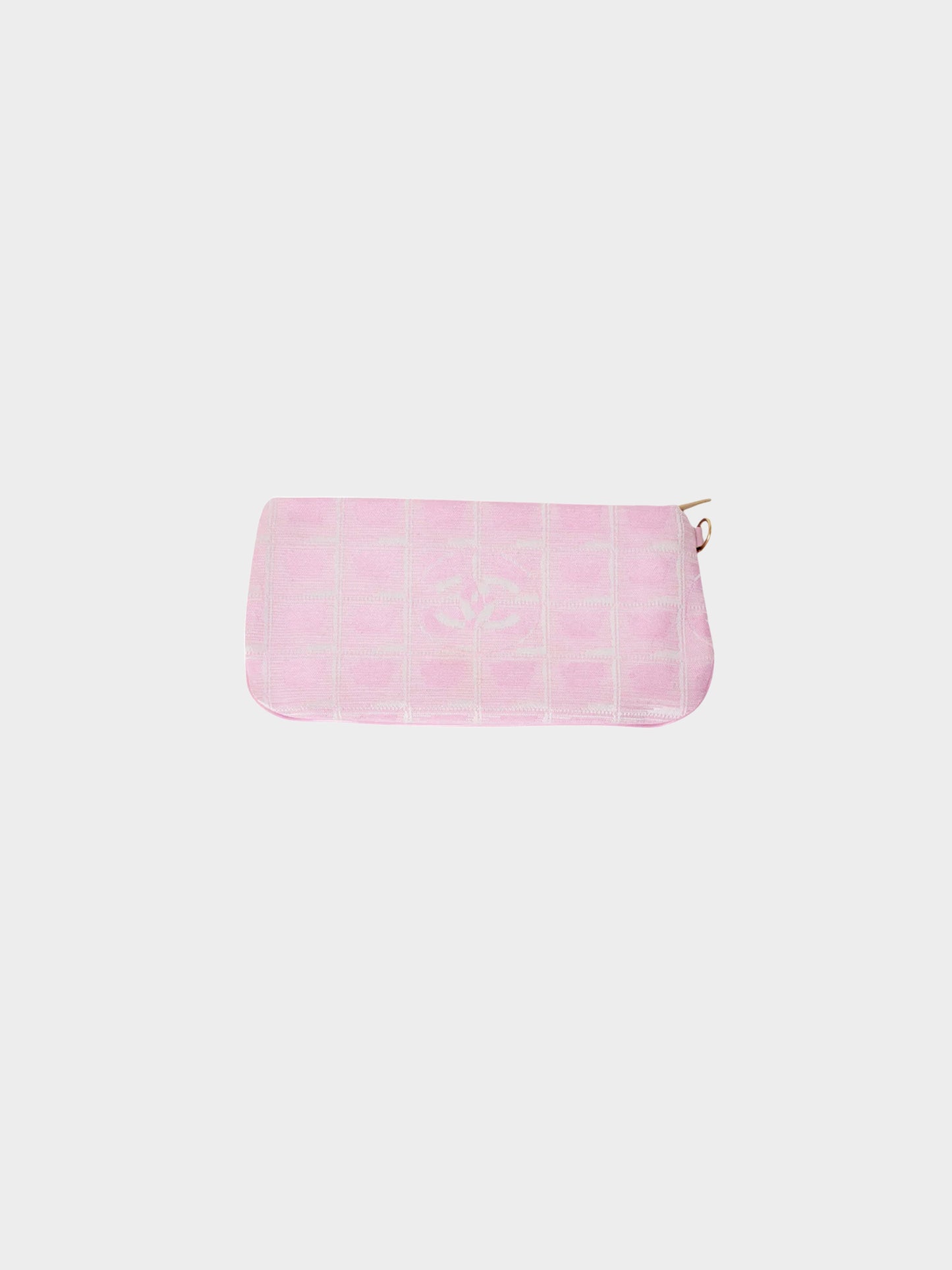 Chanel 2006-2008 Tavel Line Pink Chocolate Bar Pouch