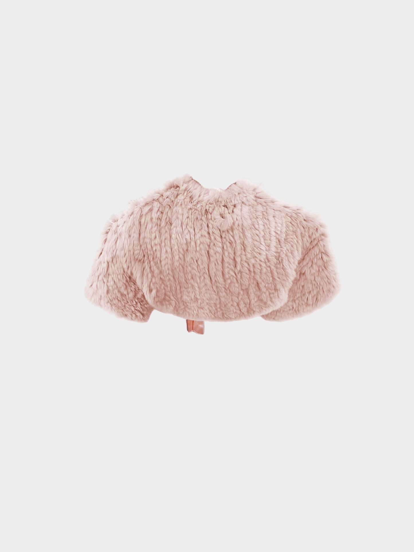 Blumarine 2000s Light Pink Faux Fur Stole