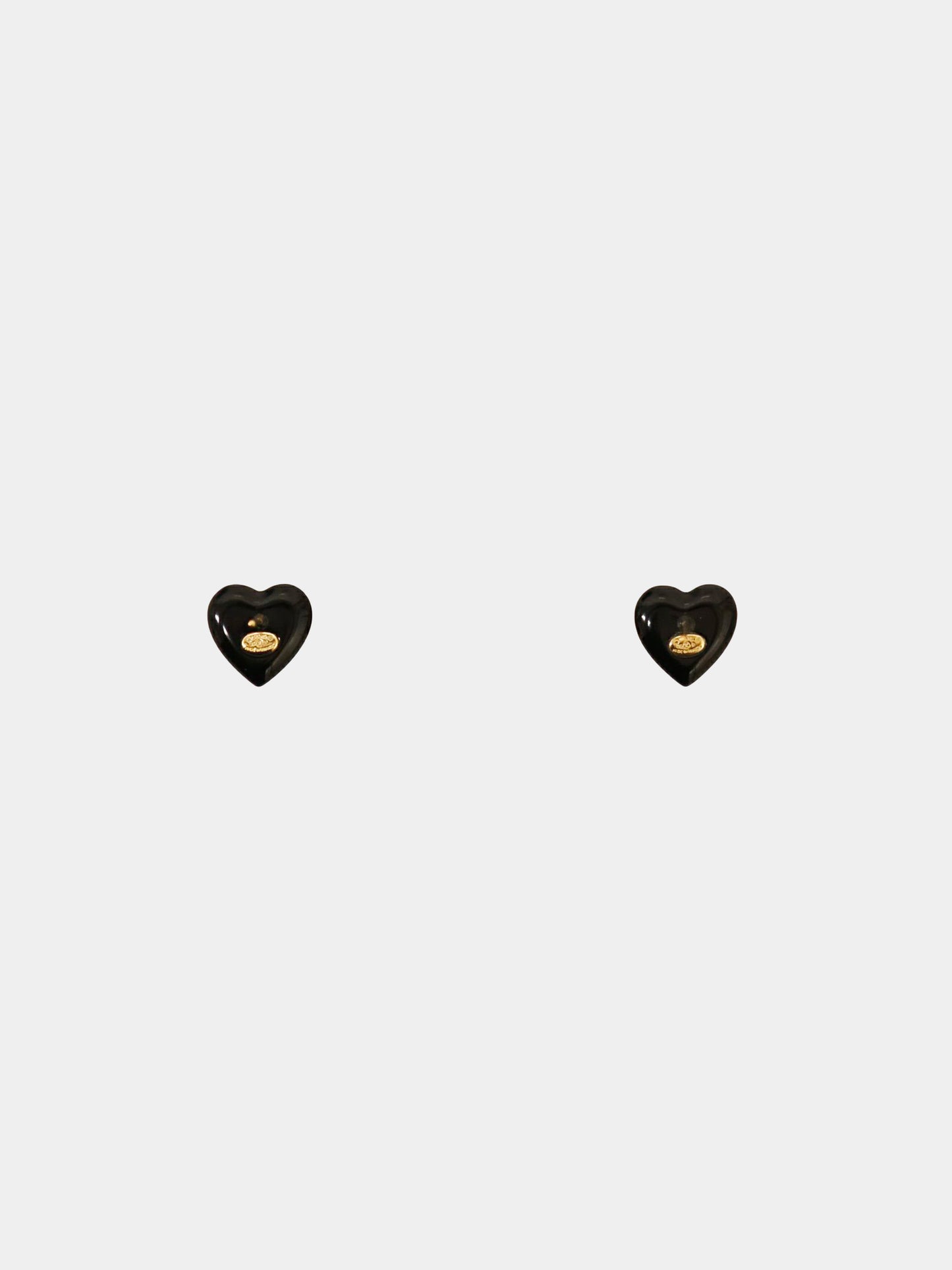 Chanel 2006 Heart Pearl Embellished CC Studs