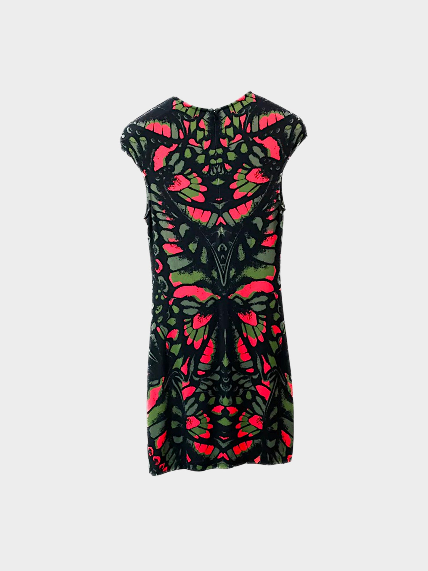 Alexander McQueen SS 2013 Stretch Jersey Butterfly Print Bodycon Dress