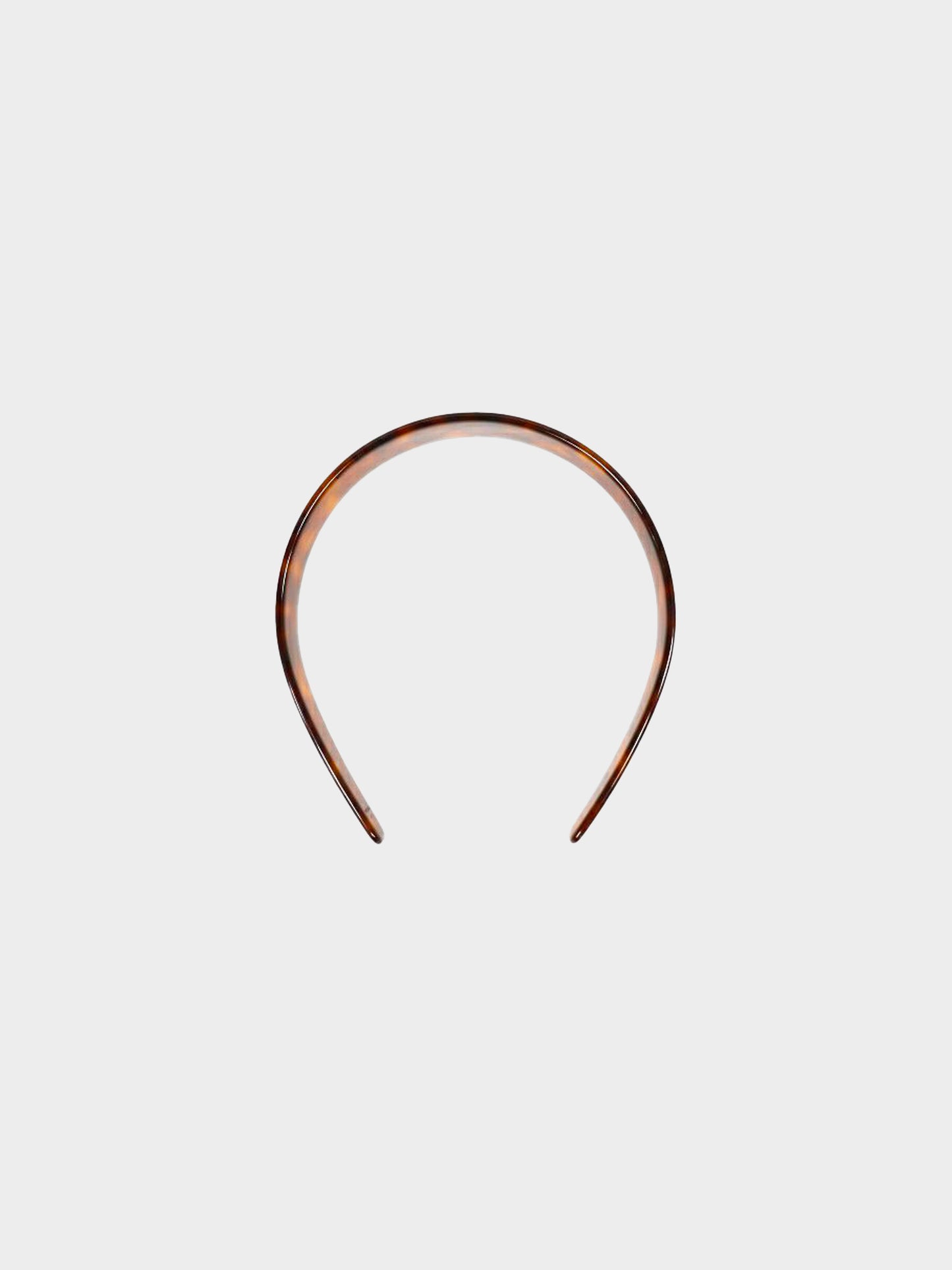 Celine 2020s Tortoiseshell Acetate Logo Headband