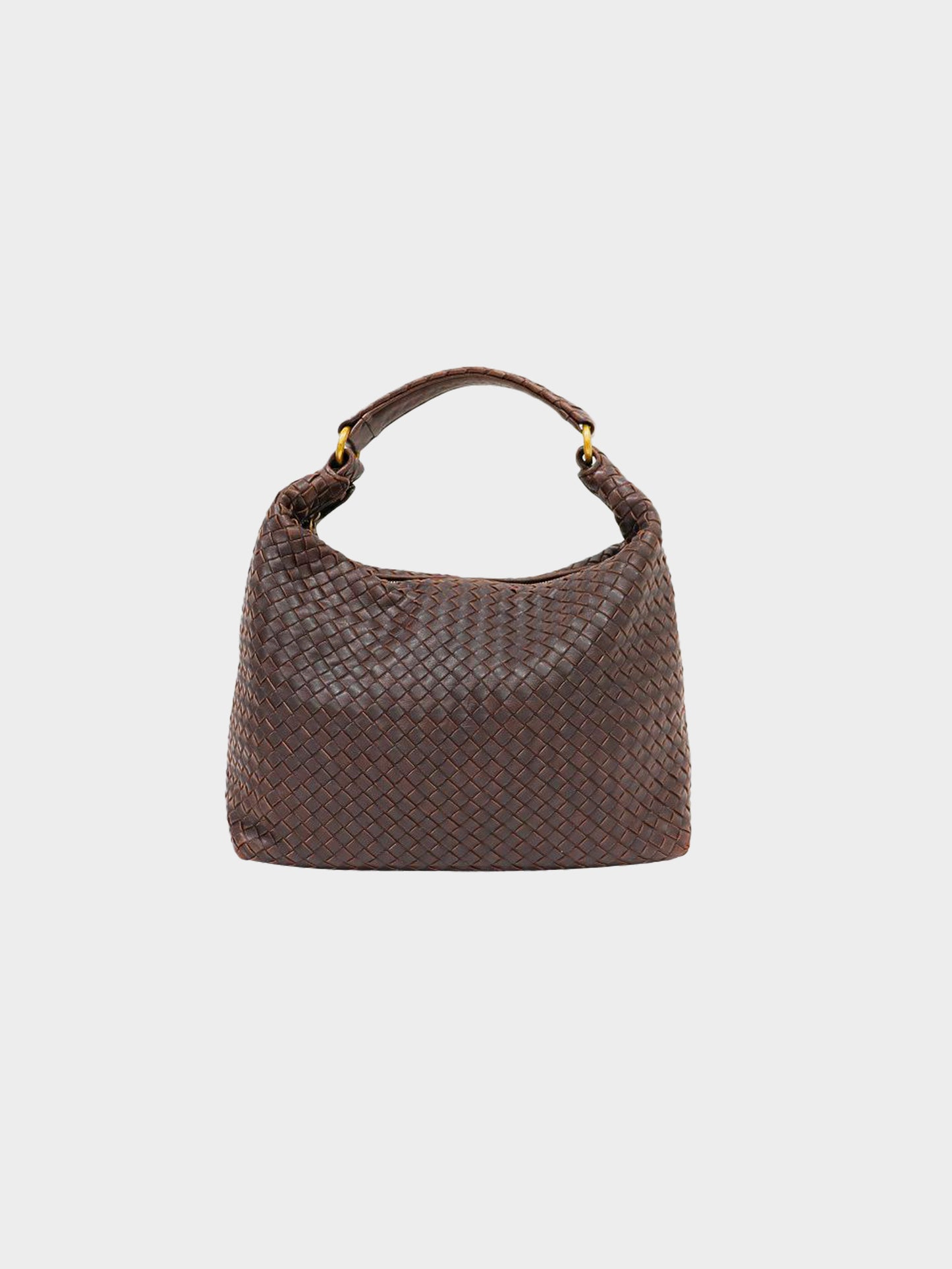 Bottega Veneta 2020s Brown Intrecciato Leather Handbag