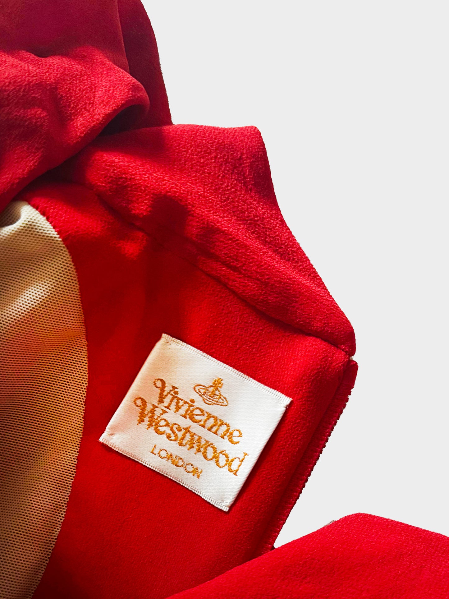 Vivienne Westwood Gold Label 2010s Red Silk Cocotte Dress