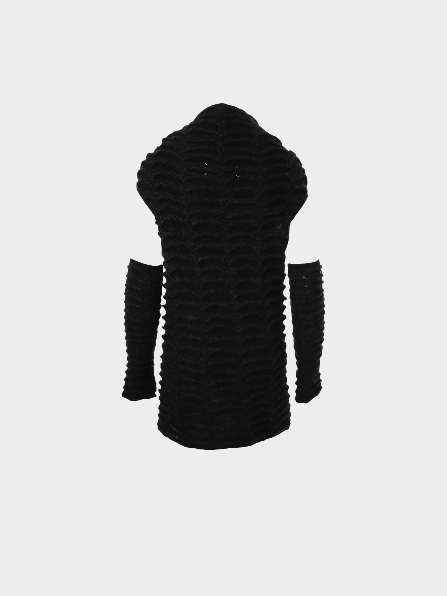 Maison Martin Margiela AW 2010 Black Mohair Blend Knit Dress and Sleeves