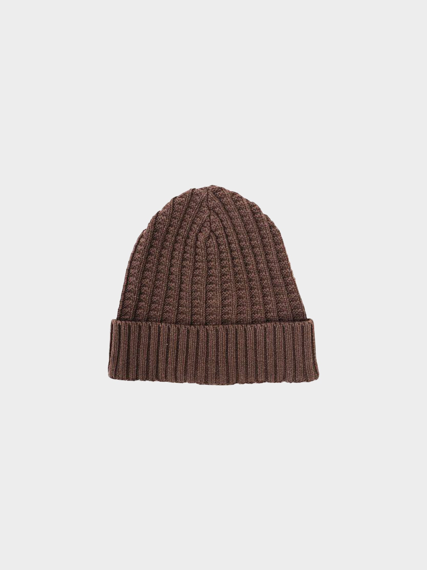 Maison Martin Margiela 2020s Brown Knitted Logo Beanie