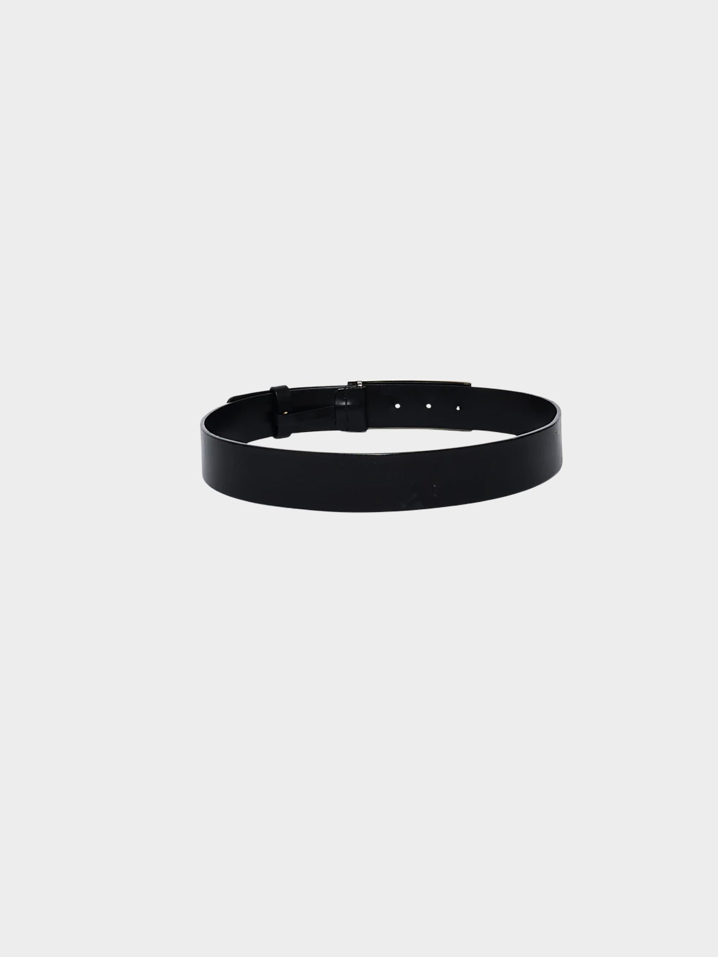 Gucci by Tom Ford 2000s Black Leather Big G Belt