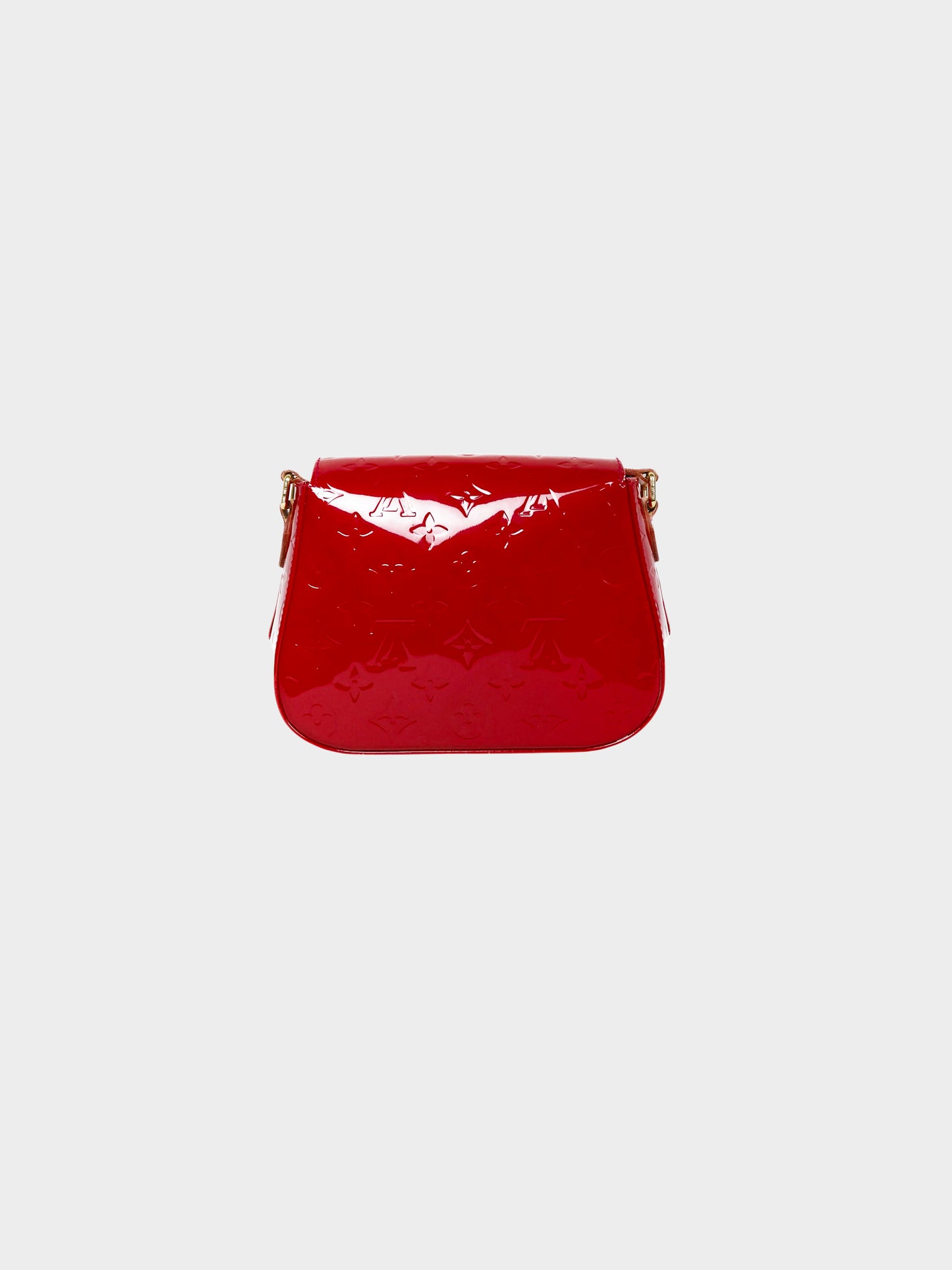 Louis Vuitton 2011 Red Monogram Vernis Bellflower GM Bag
