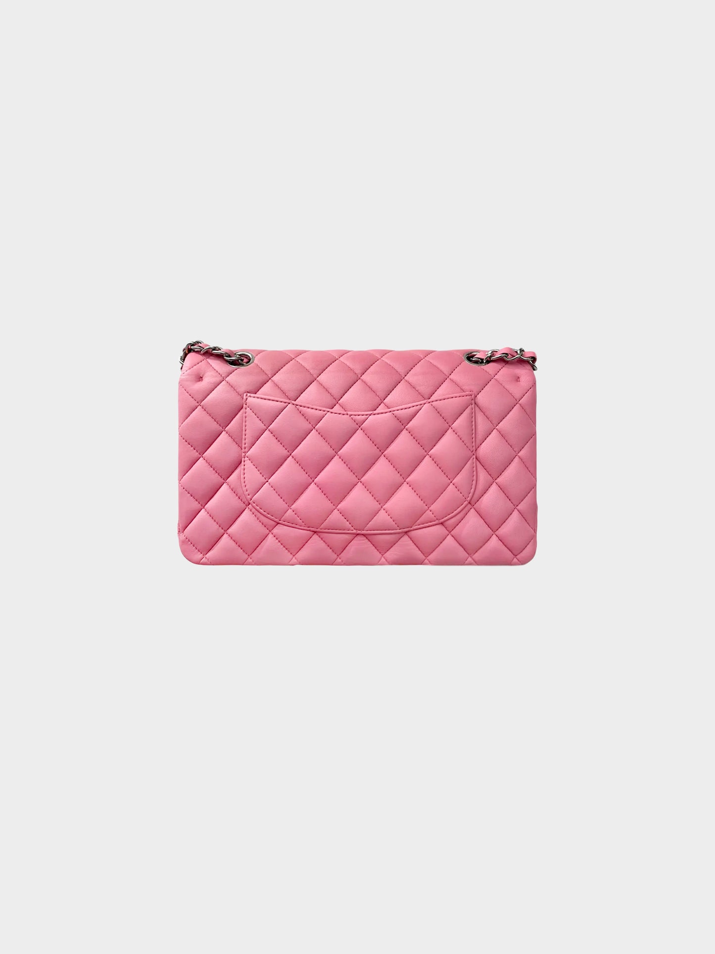 Chanel 2013-2014 Rose Pink Lambskin Medium Flap Bag
