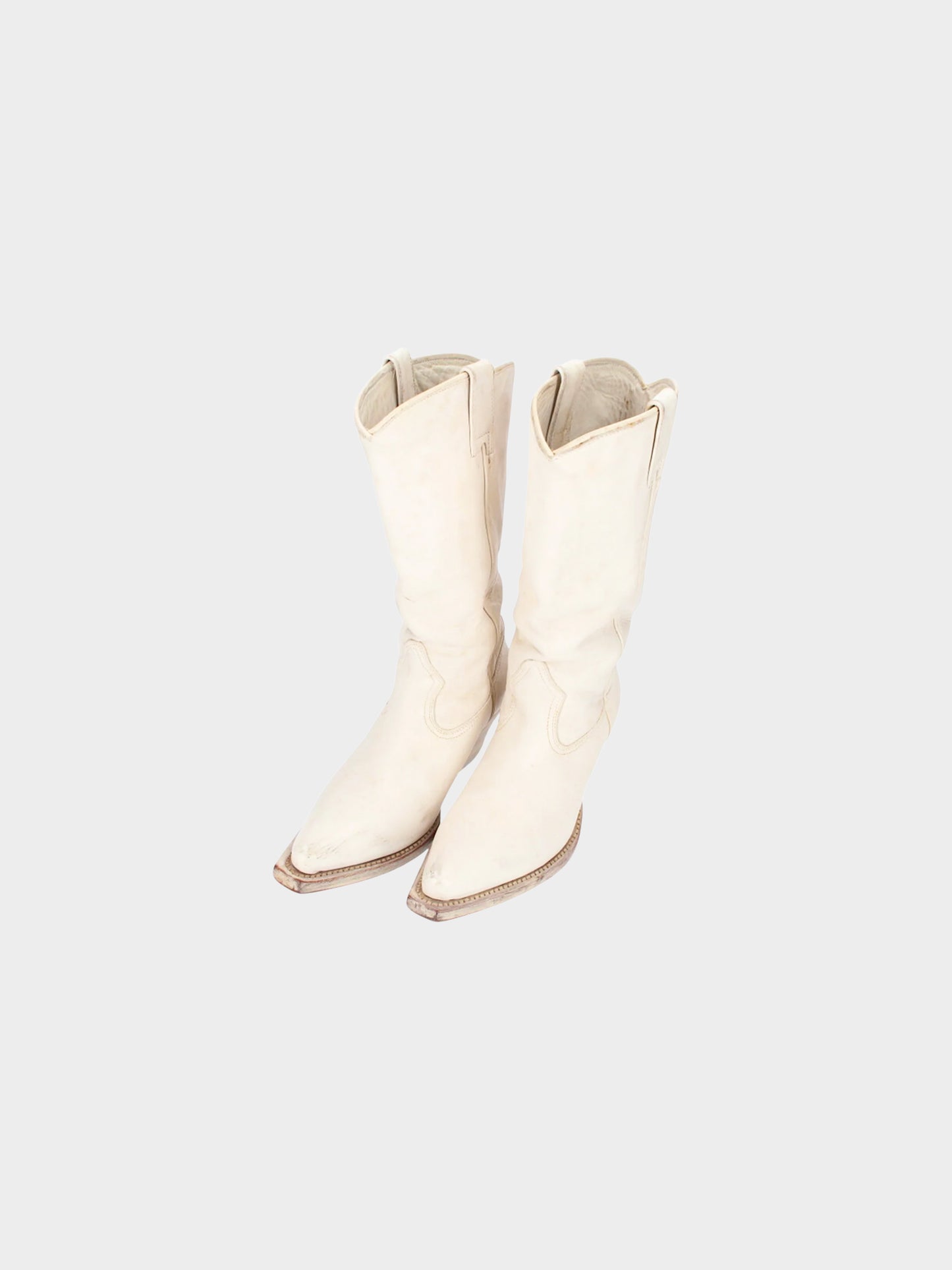 Maison Martin Margiela SS 2000 White Leather Boots