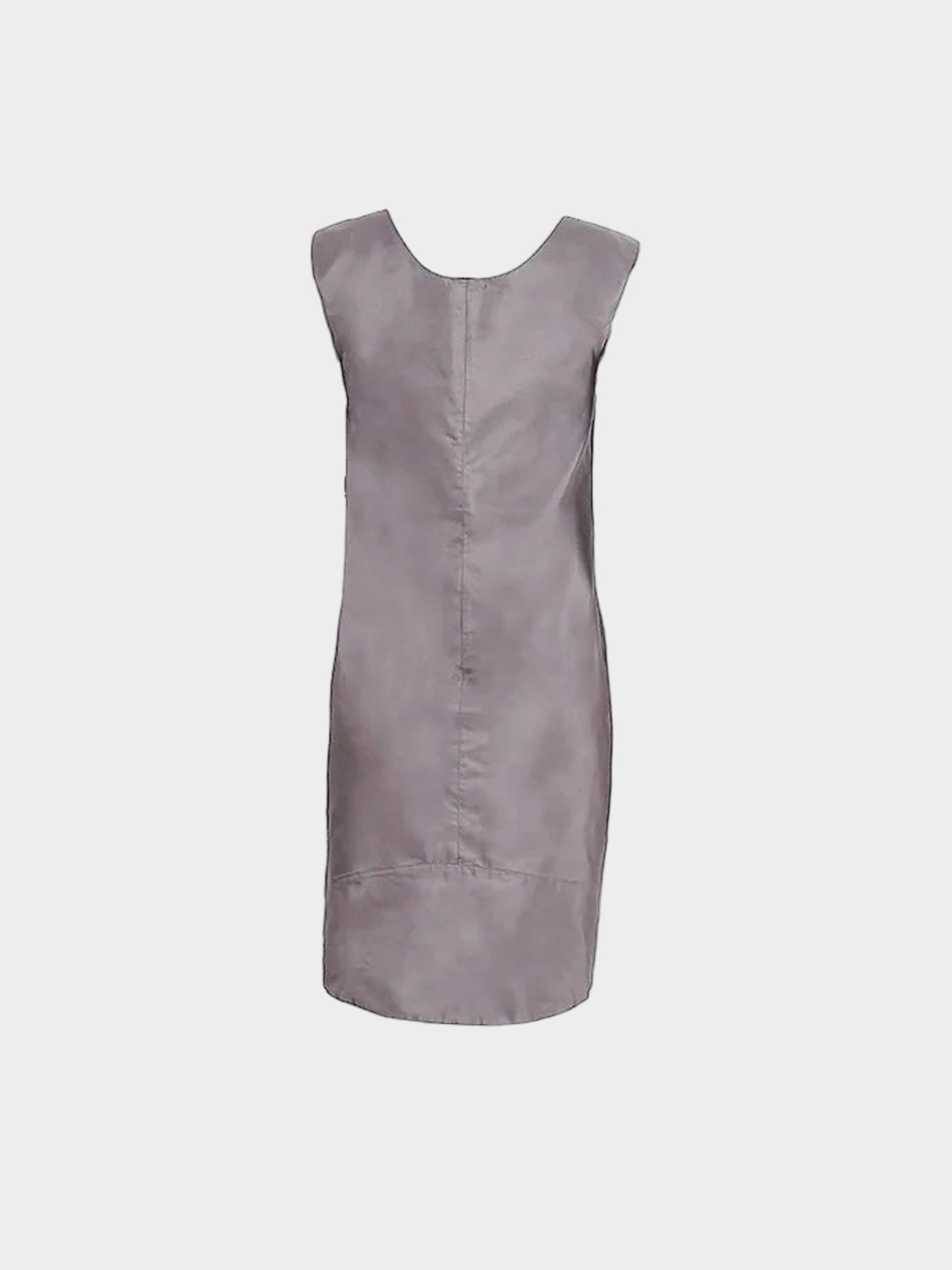 Prada FW 1998 Runway Grey Silk Shift Dress