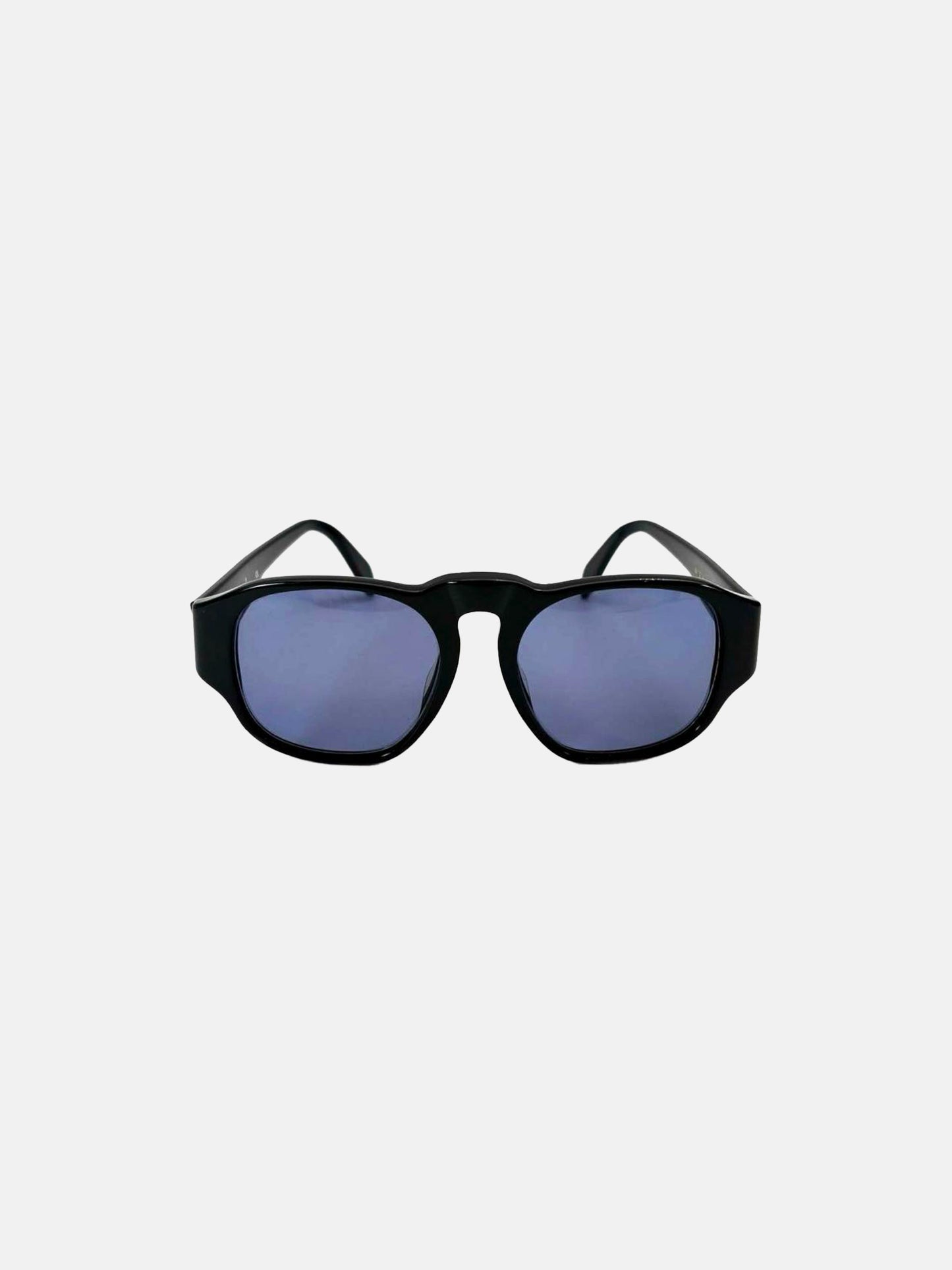 Chanel 2000s Black Square CC Sunglasses