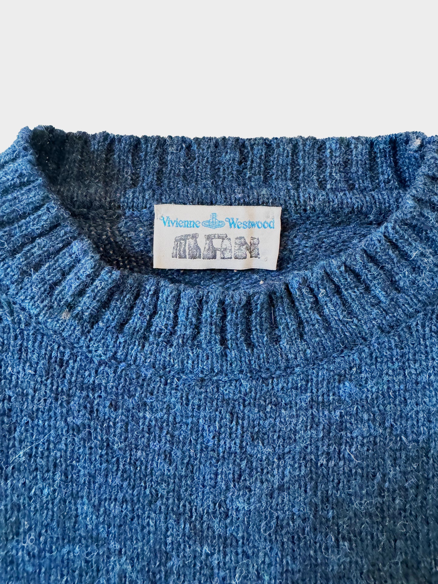 Vivienne Westwood 1990s Mens Lamb Wool Knit Orb Sweater