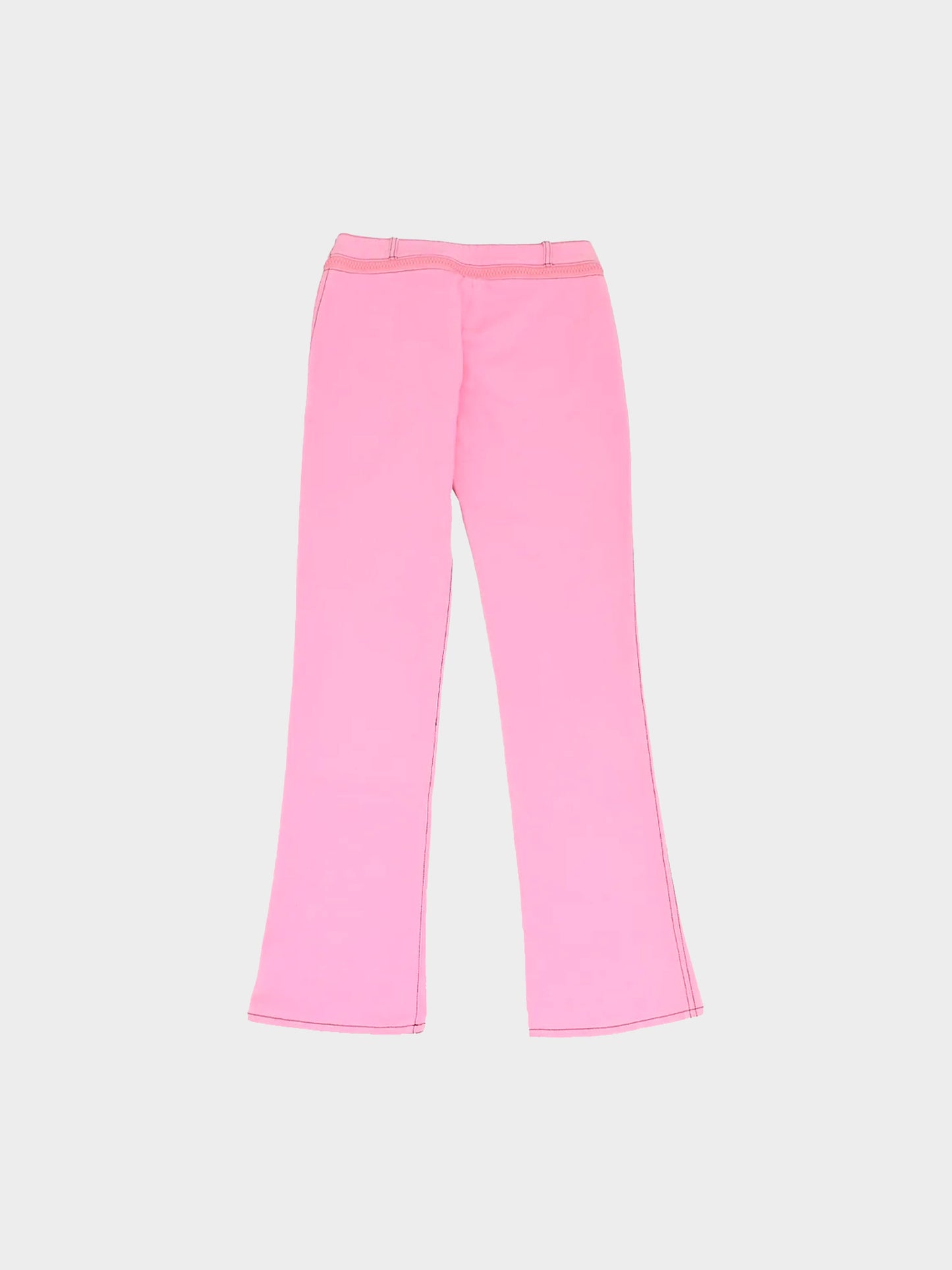 Miu Miu SS 2000 Pink Zip Waist Pants