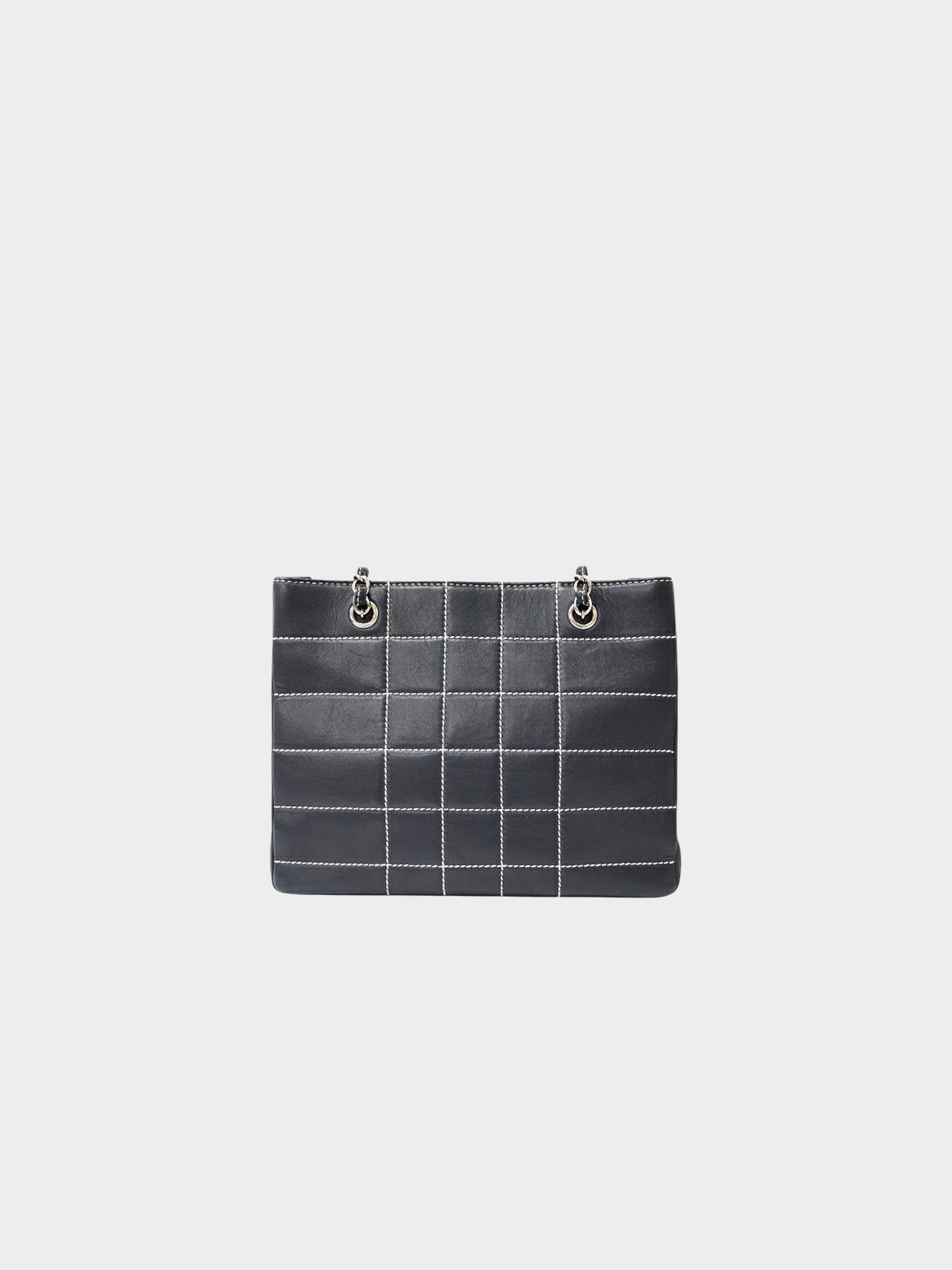 Chanel 2001-2002 Black Leather Wild Stitch Tote Bag
