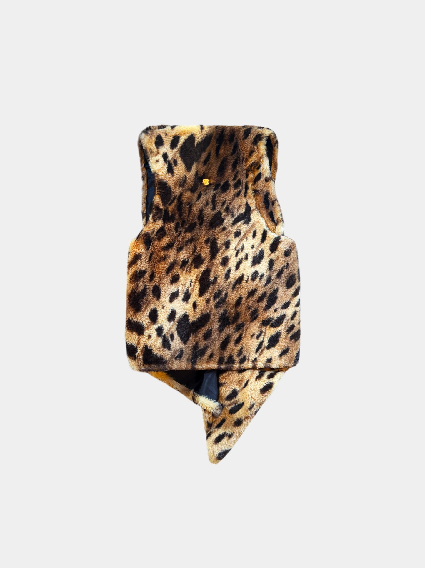 Blumarine 2000s Cheetah Faux Fur Vest