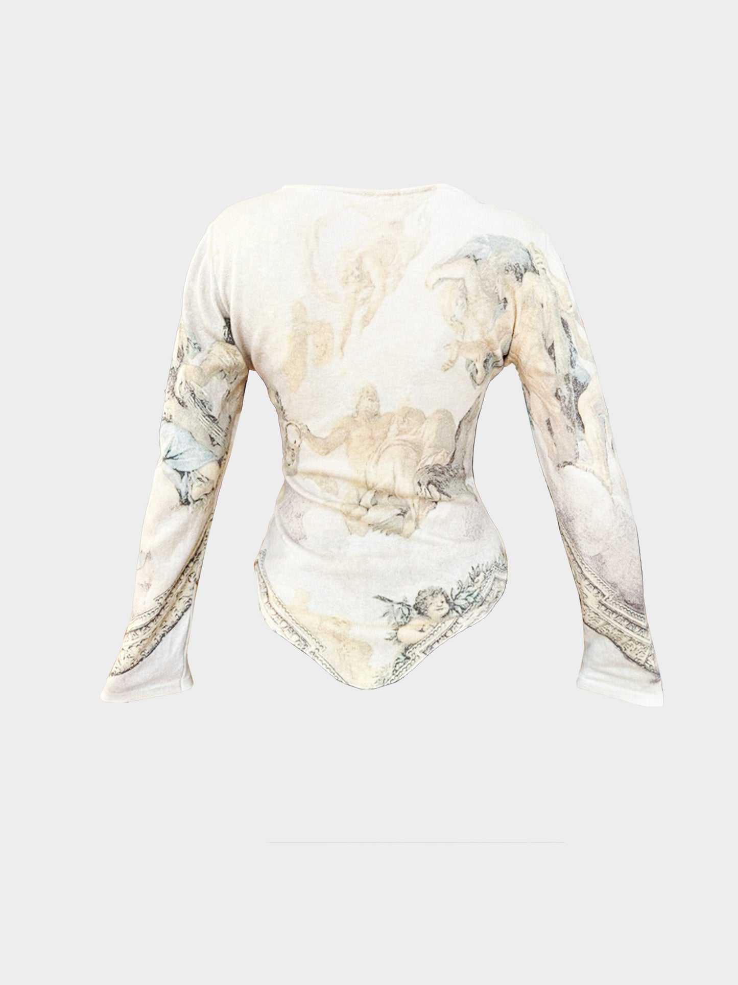 Roberto Cavalli FW 1994-1995 Renaissance Print Top