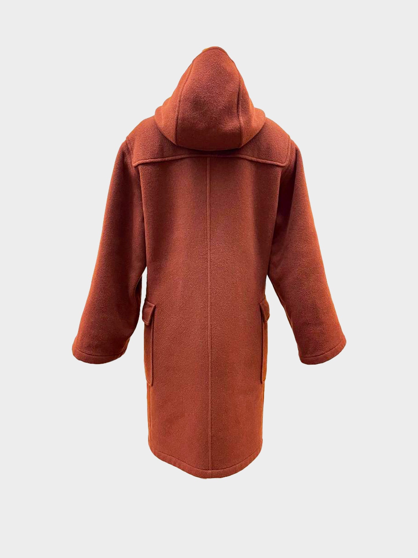 Hermes 1990s Dark Brown Cashmere Kelly Buckle Duffle Coat