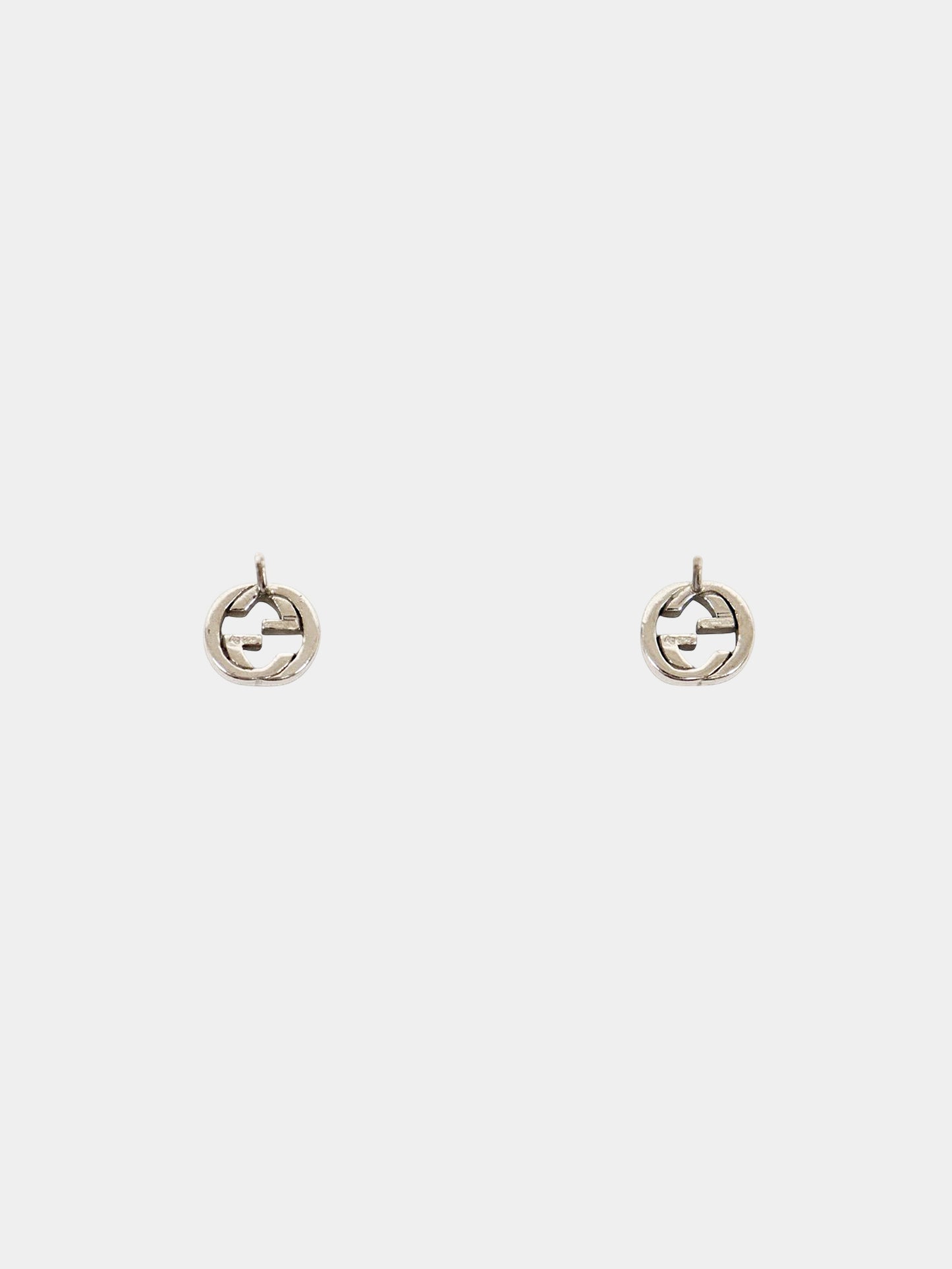 Gucci 2010s 925 Silver Interlocking G Studs