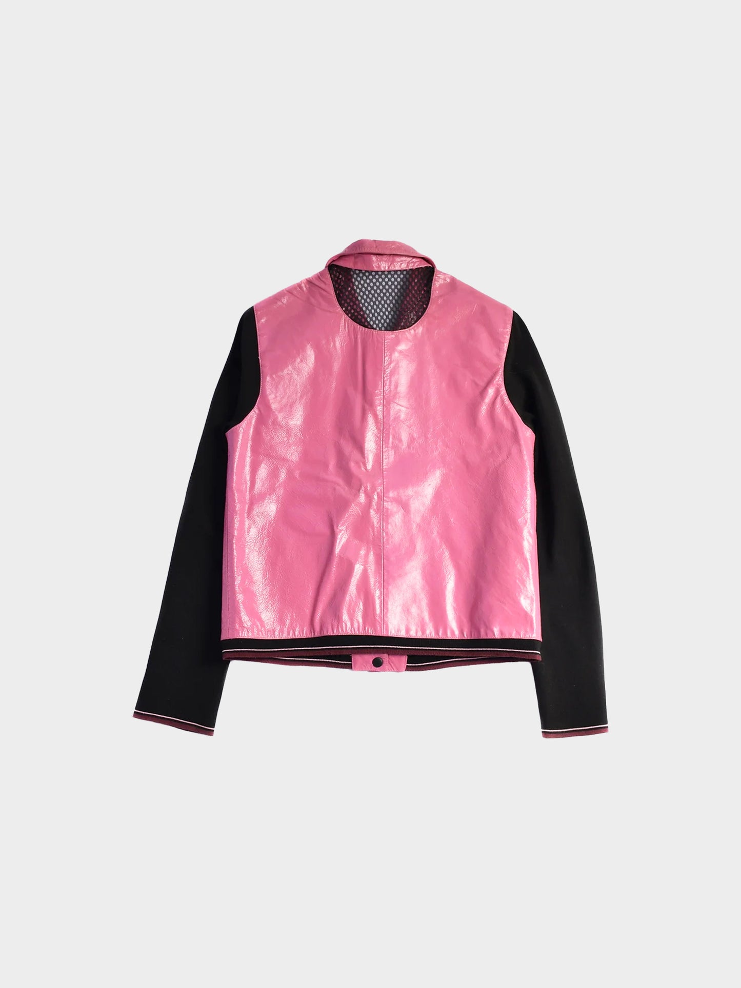 Miu Miu SS 2000 Runway Pink Patent Leather Jacket
