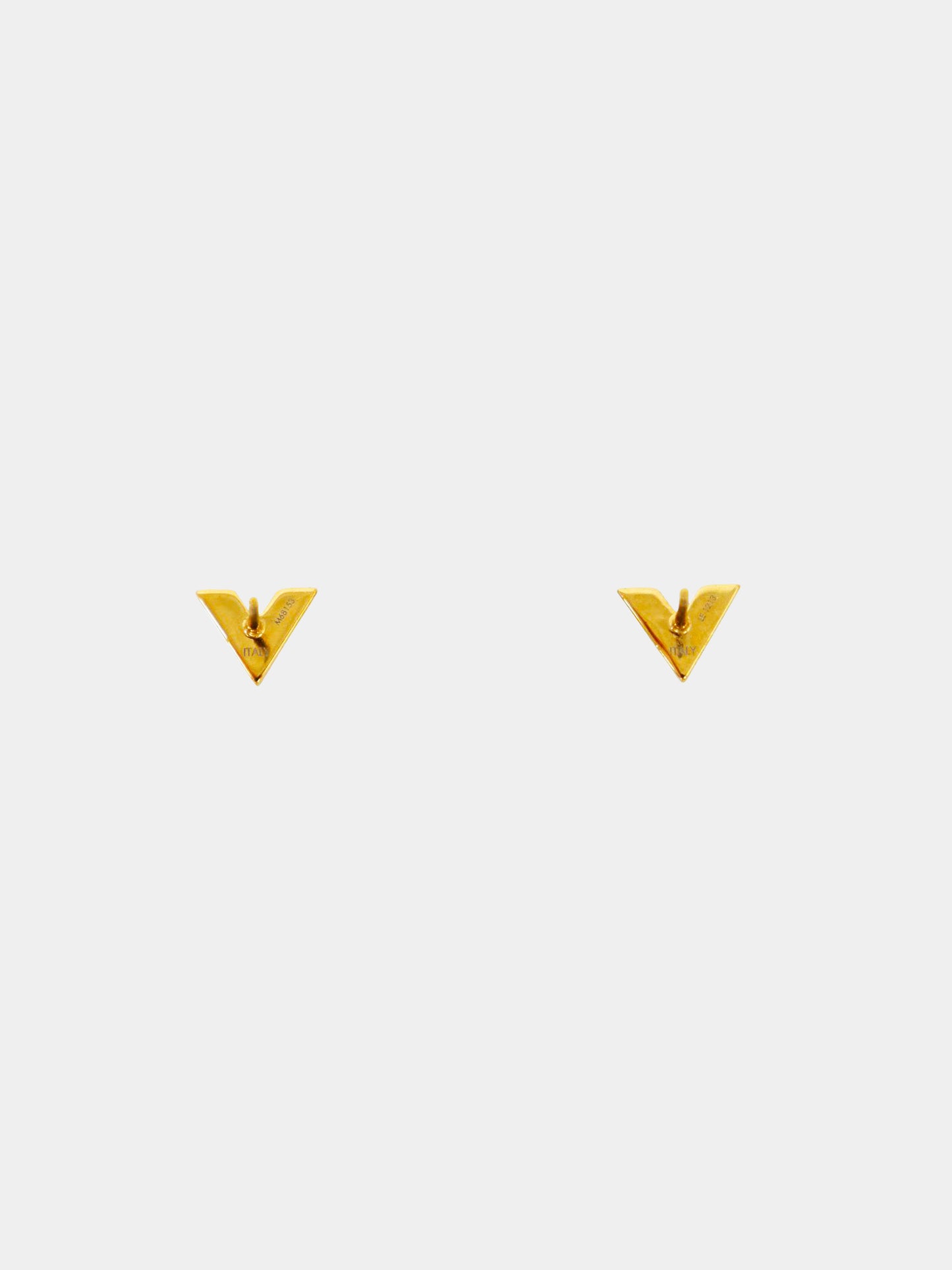 Louis Vuitton 2020s Gold Essential V Stud Earrings
