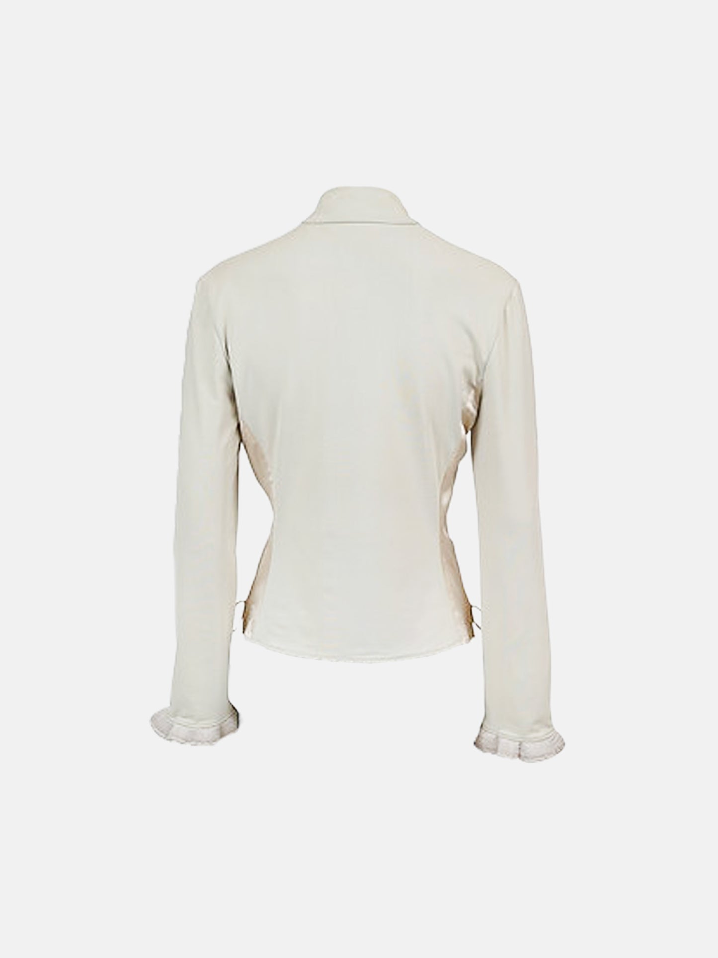 Miu Miu FW 1999 Beige Neoprene and Silk Jacket