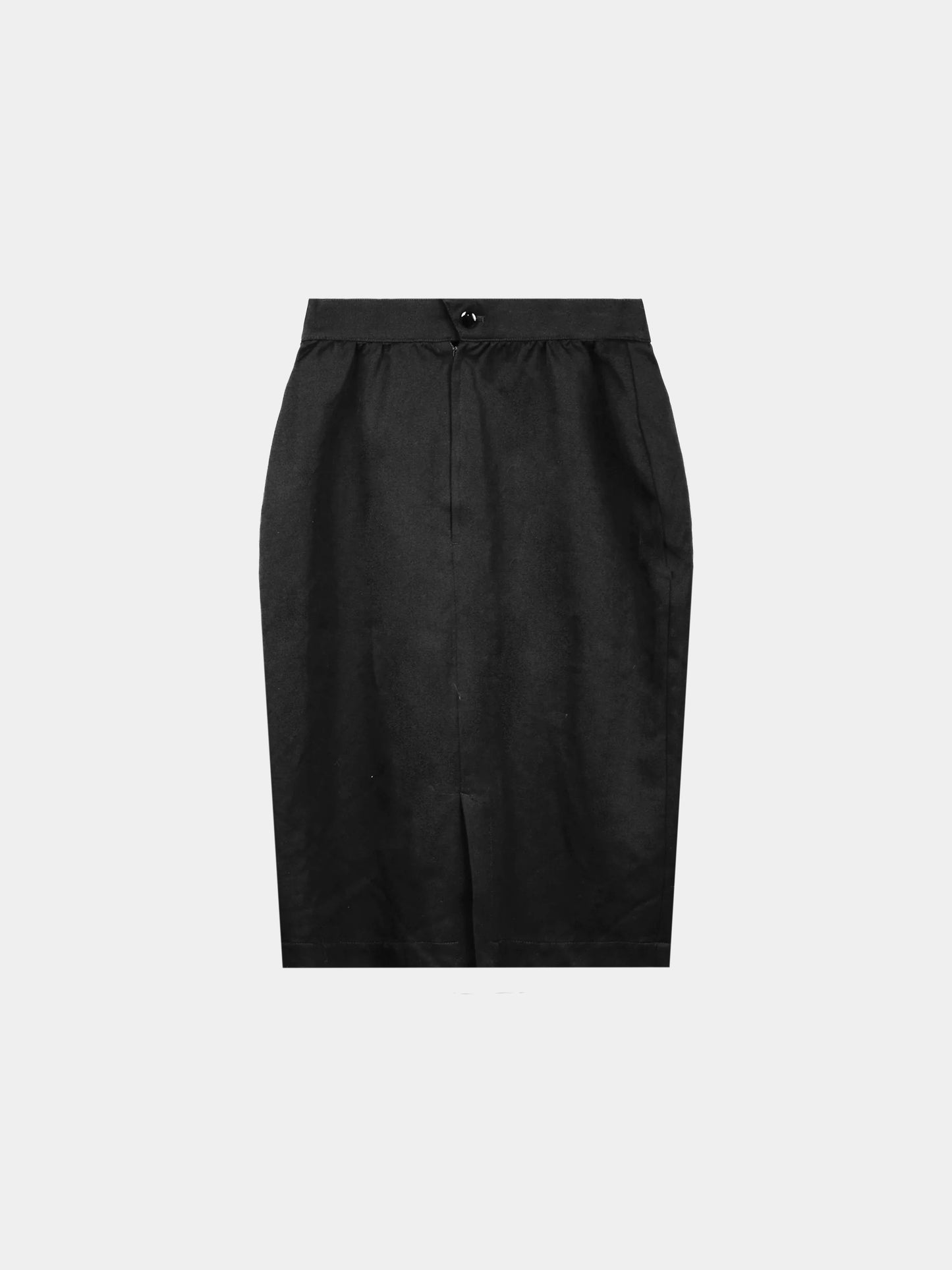 Thierry Mugler 1980s Black Wool Pencil Skirt