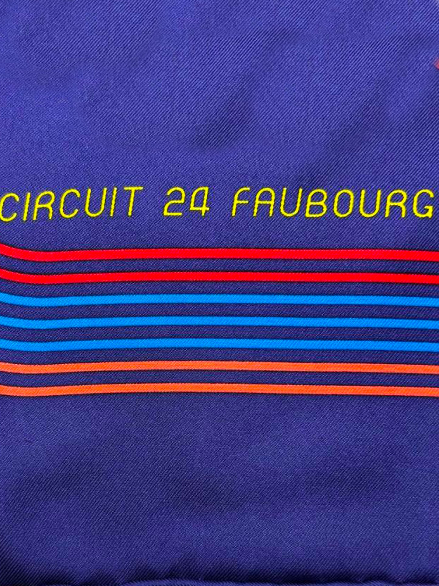Hermès 2021 Circuit 24 Faubourg Silk Scarf