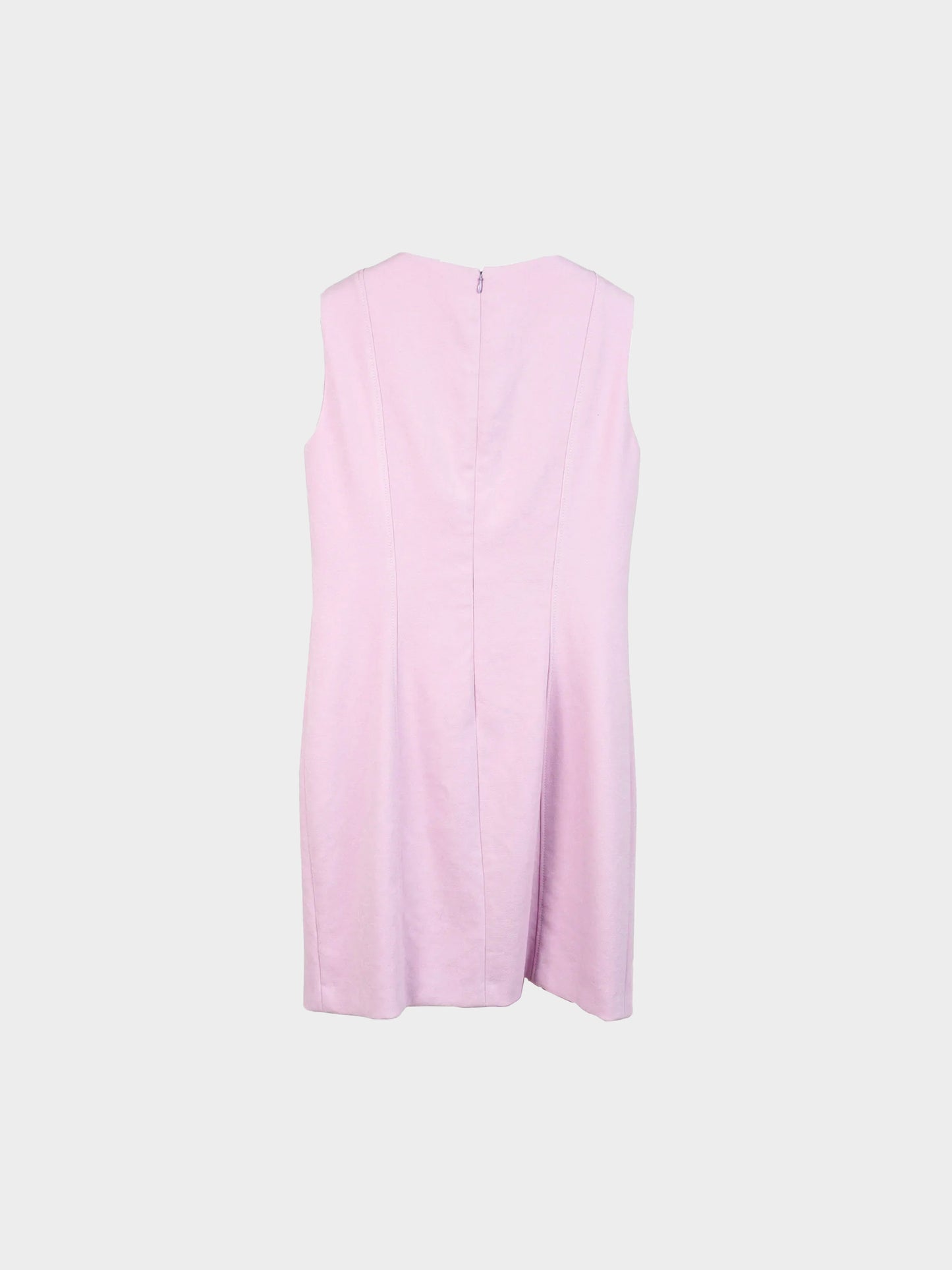 Versace 2010s Virgin Wool Lilac Sheath Dress