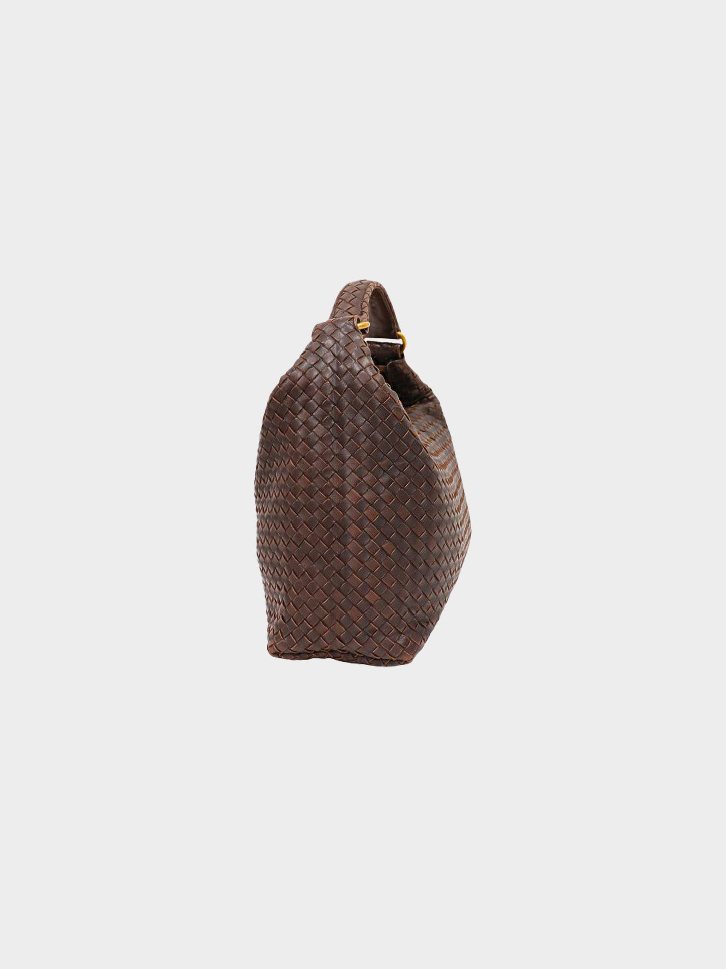 Bottega Veneta 2020s Brown Intrecciato Leather Handbag