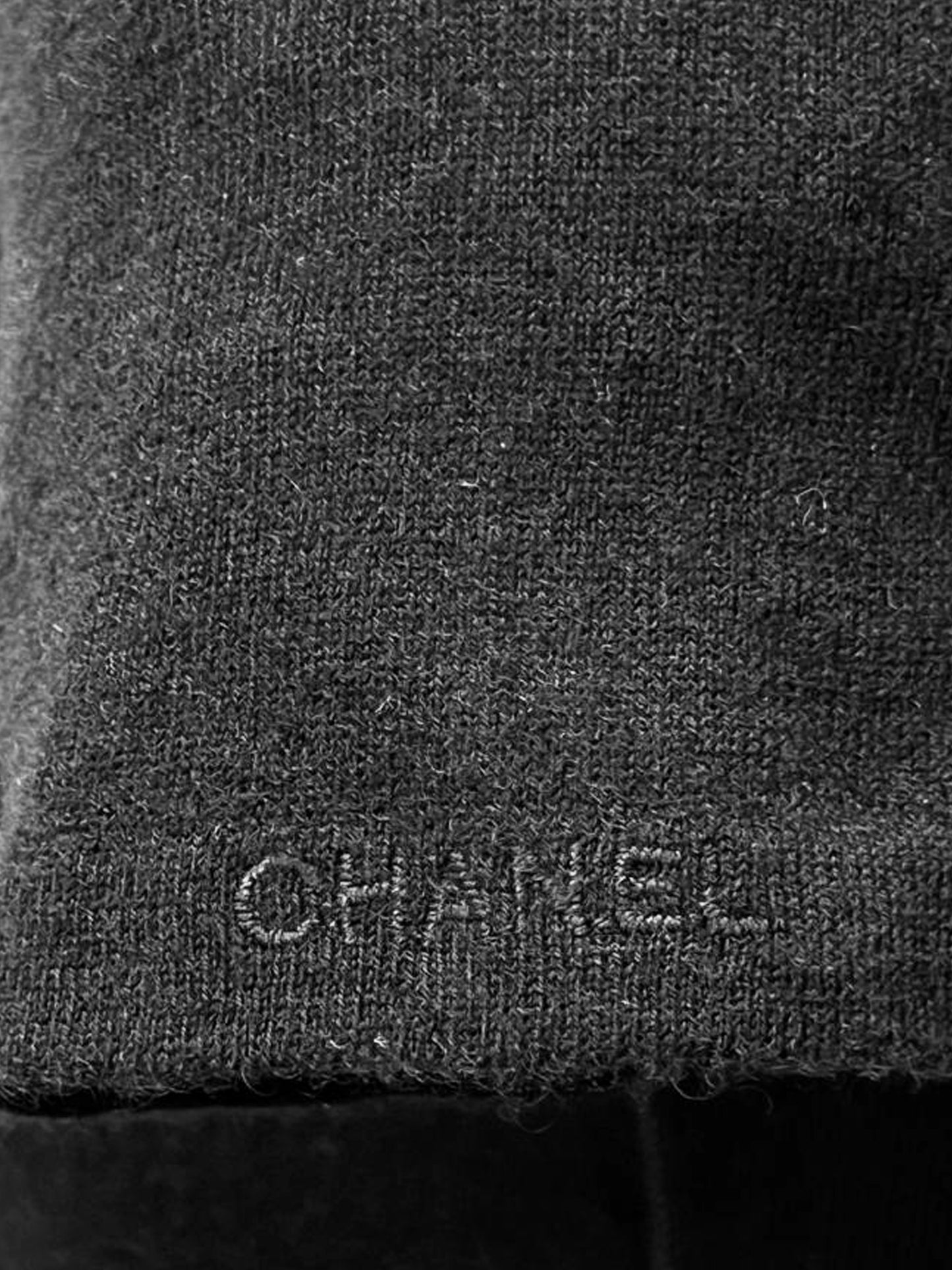 Chanel 1999 Black Cashmere T-shirt