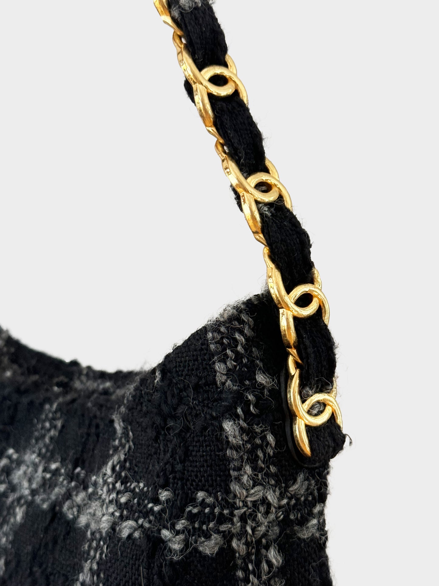 Chanel FW 2022 Tweed Hobo Bag