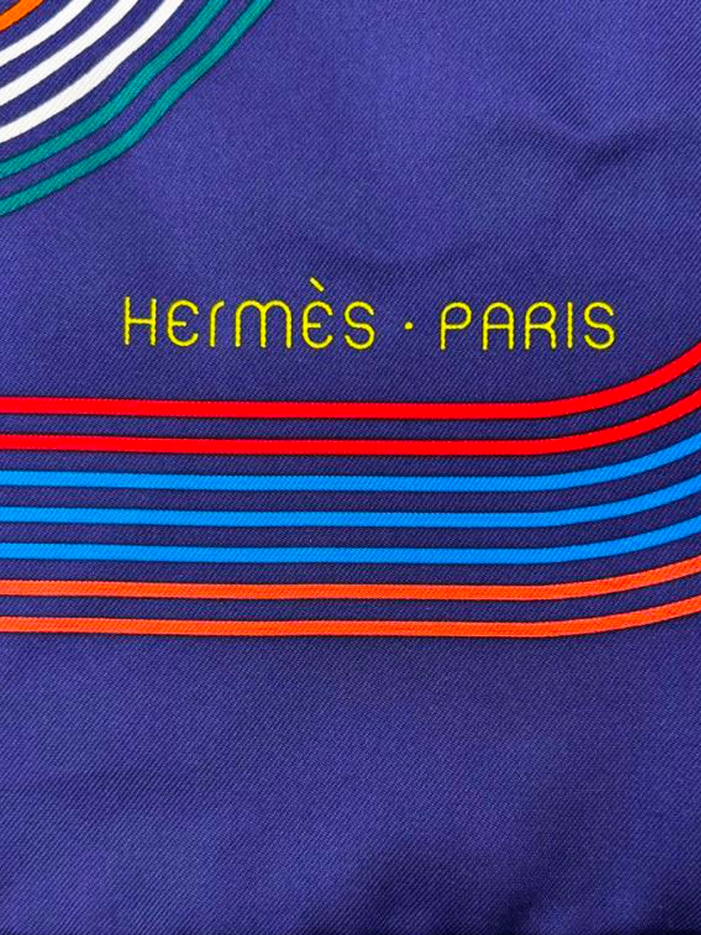 Hermès 2021 Circuit 24 Faubourg Silk Scarf