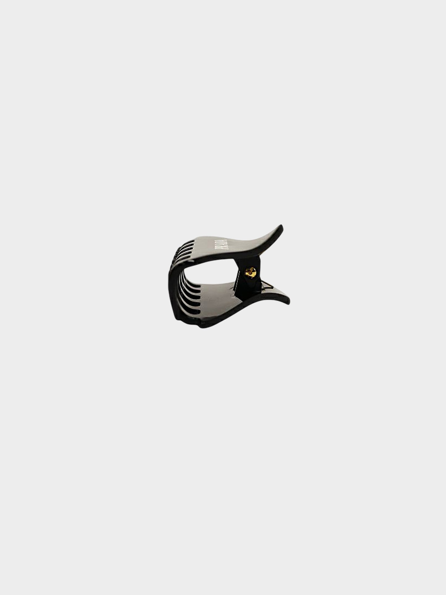 Prada 2020s Black Triangle Logo Hair Clip