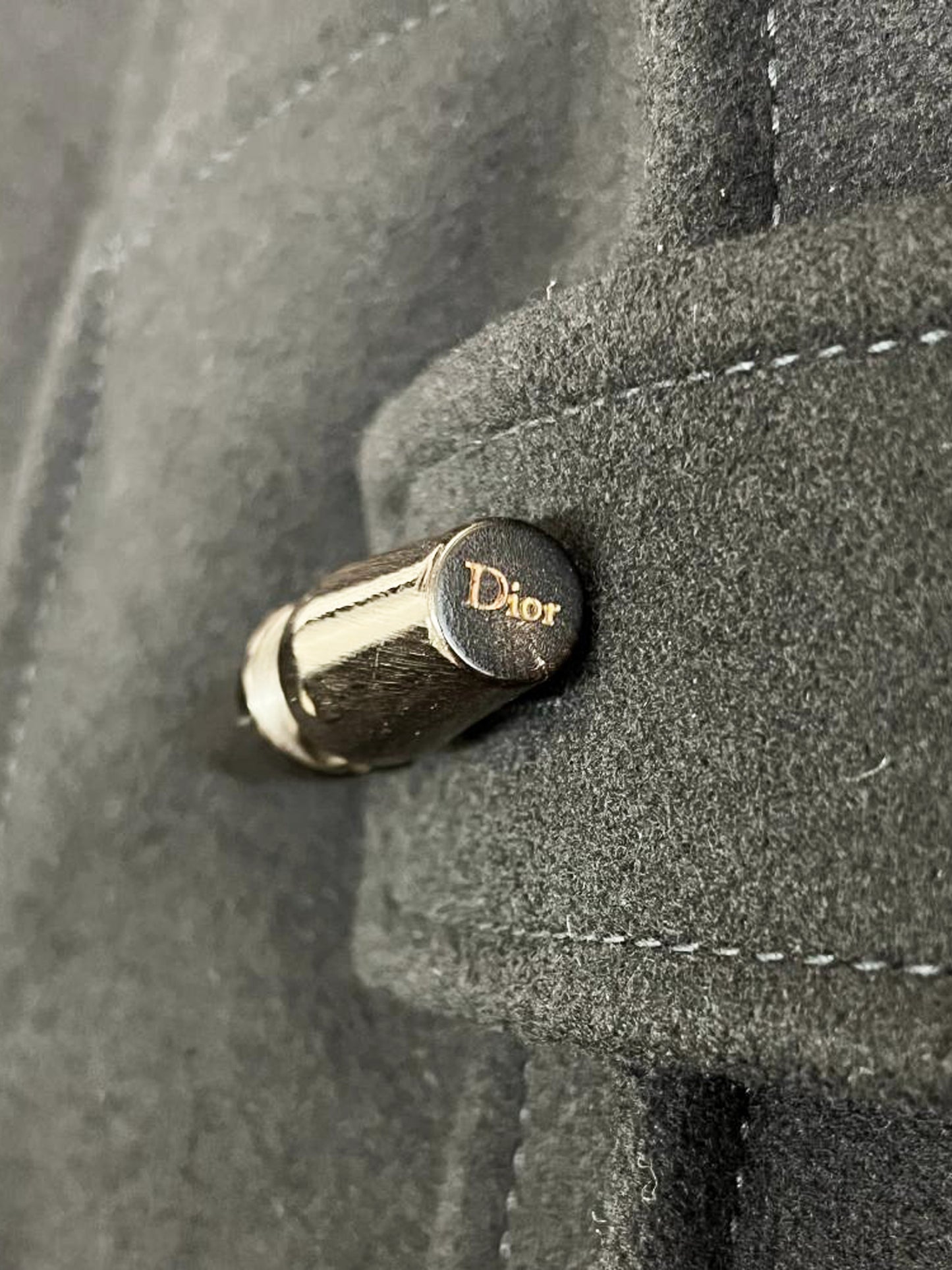 Christian Dior 2010s Navy Wool Tailored Coat