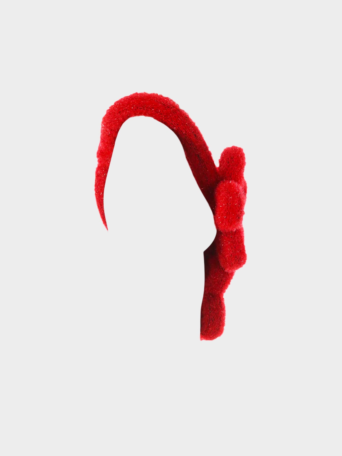 Comme des Garçons x Noir Kei Ninomiya AW 2023 Red Knitted Floral Harness