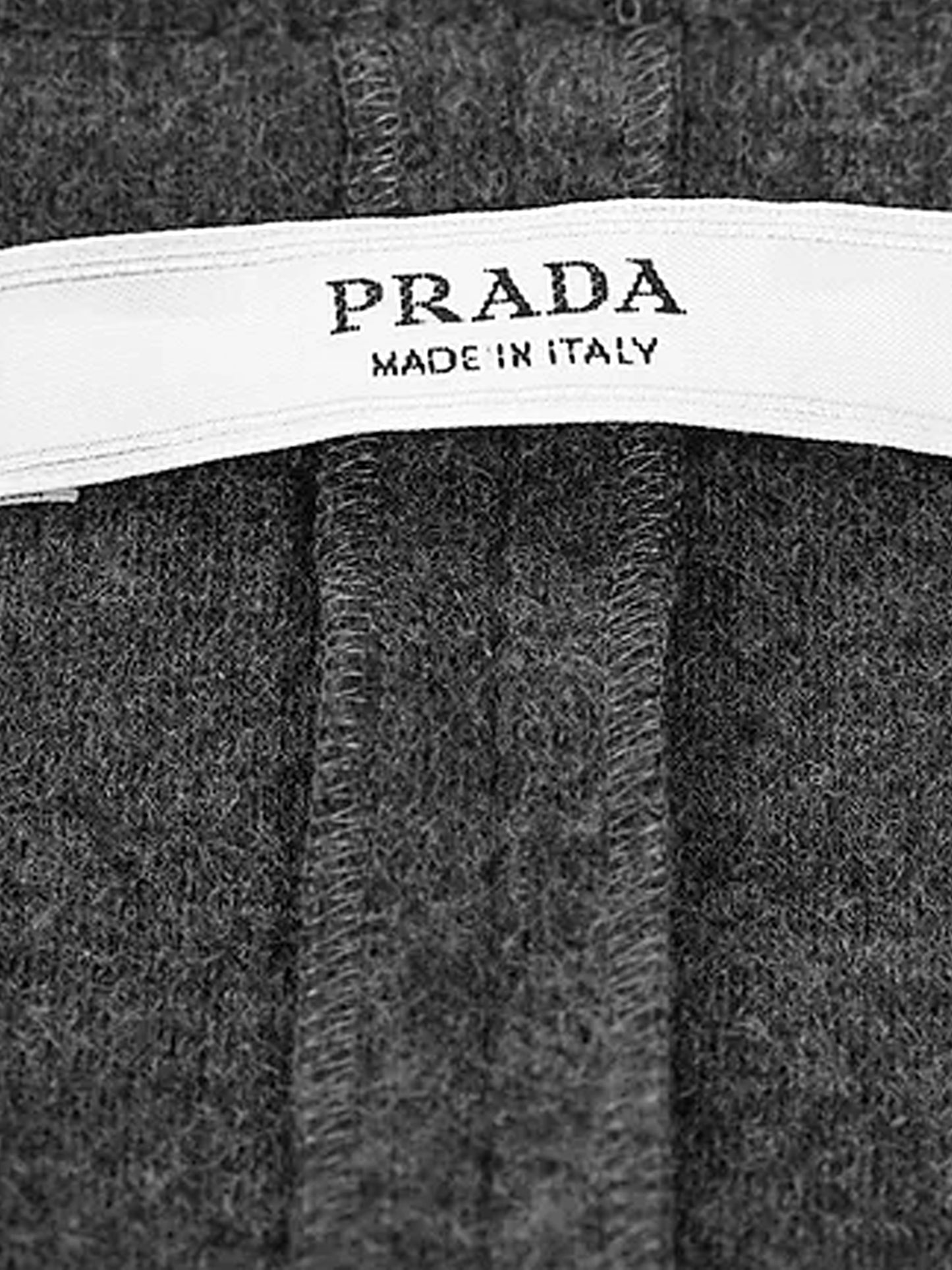 Prada 2000s Grey Wool Ruffled Peplum Waist Cardigan