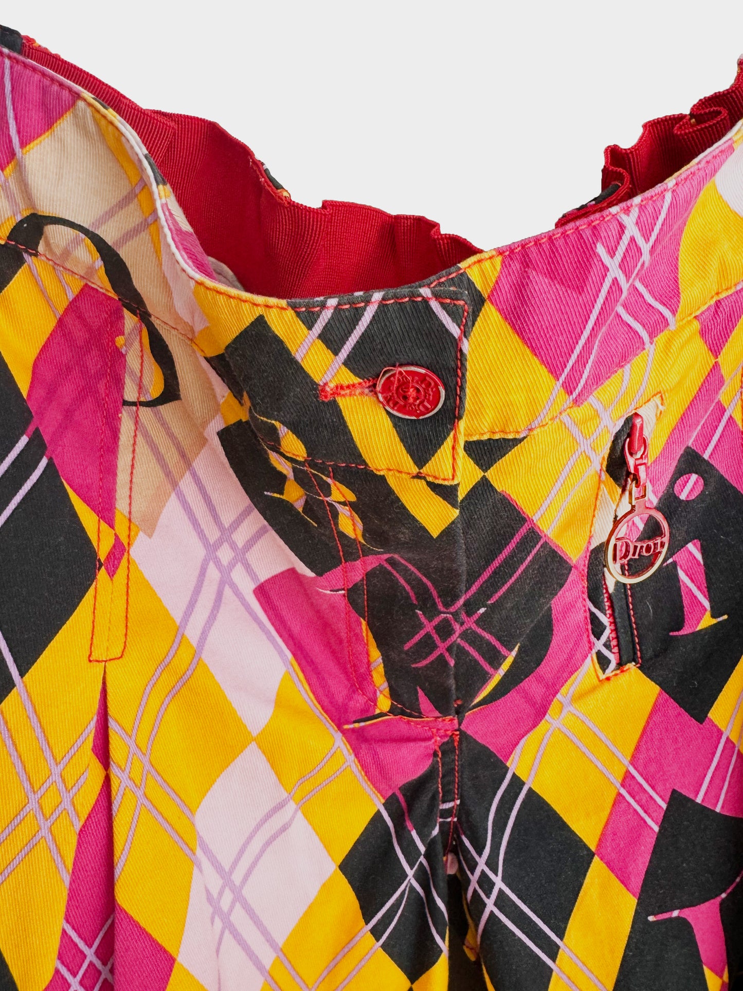 Christian Dior by John Galliano AW 2004 Argyle Harlequin Pants