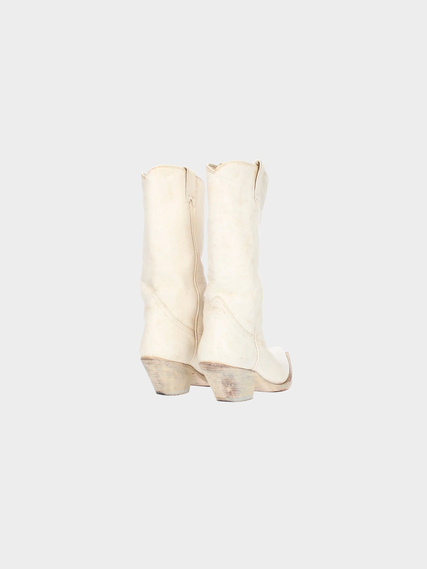 Maison Martin Margiela SS 2000 White Leather Boots
