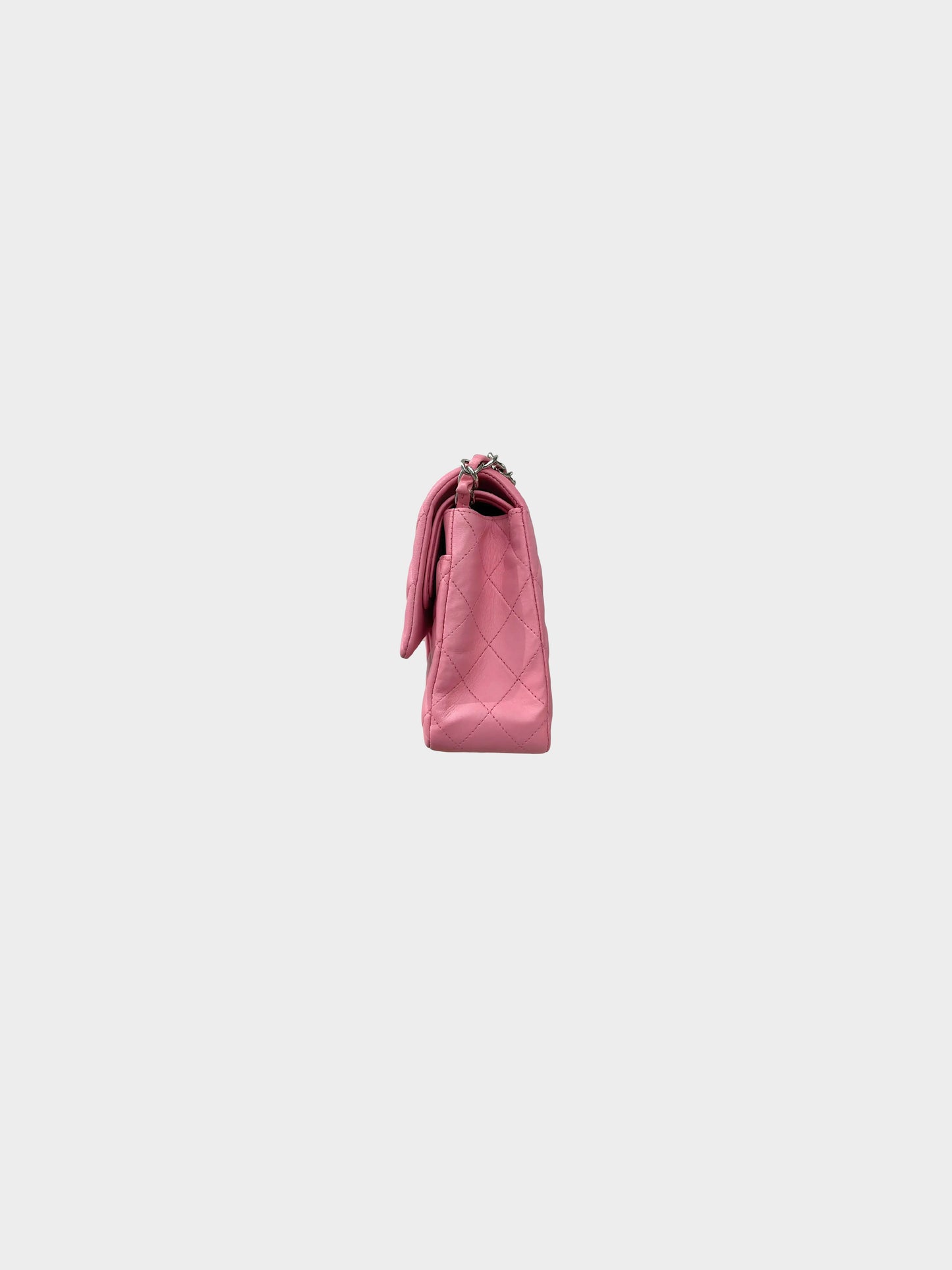 Chanel 2013-2014 Rose Pink Lambskin Medium Flap Bag