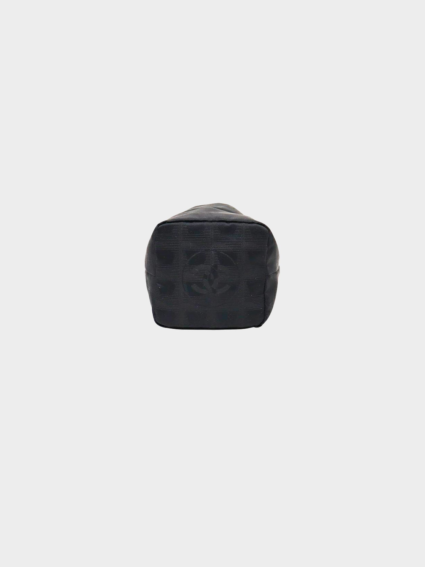 Chanel 2002 Black Chocolate Bar Nylon Pouch Bag